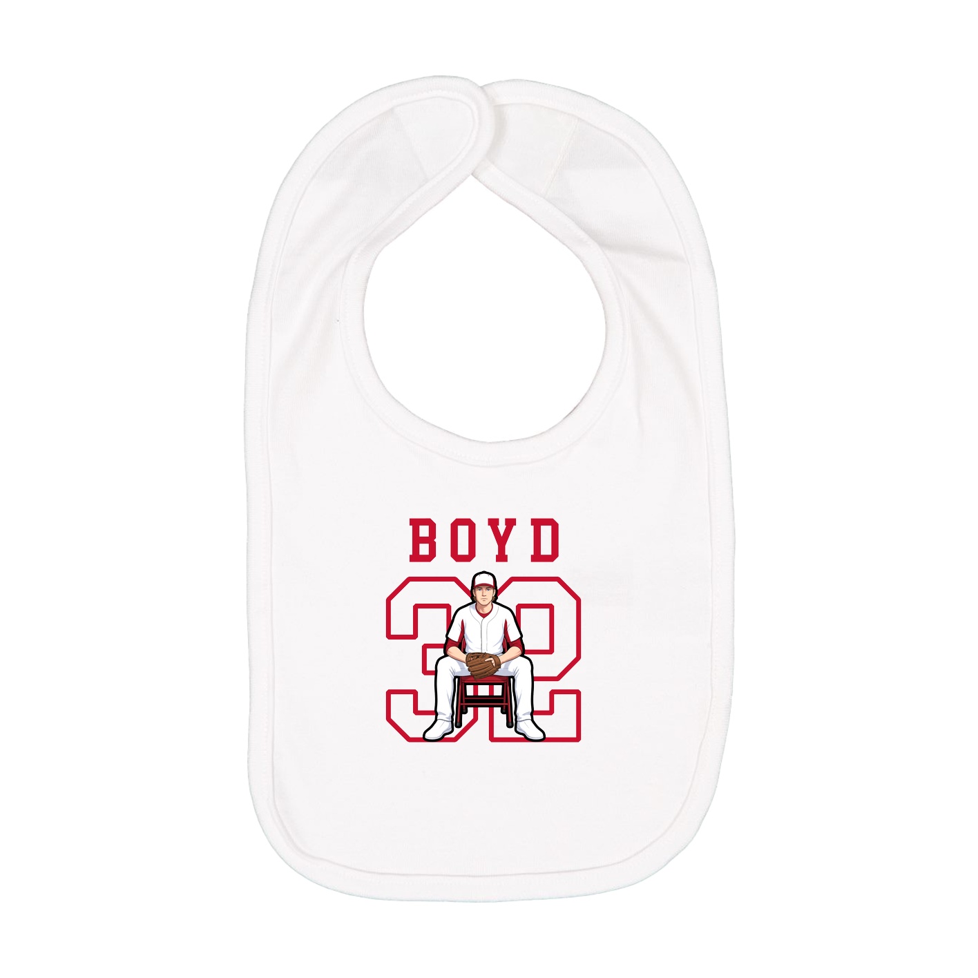 Infant Bib — Shirsey in White