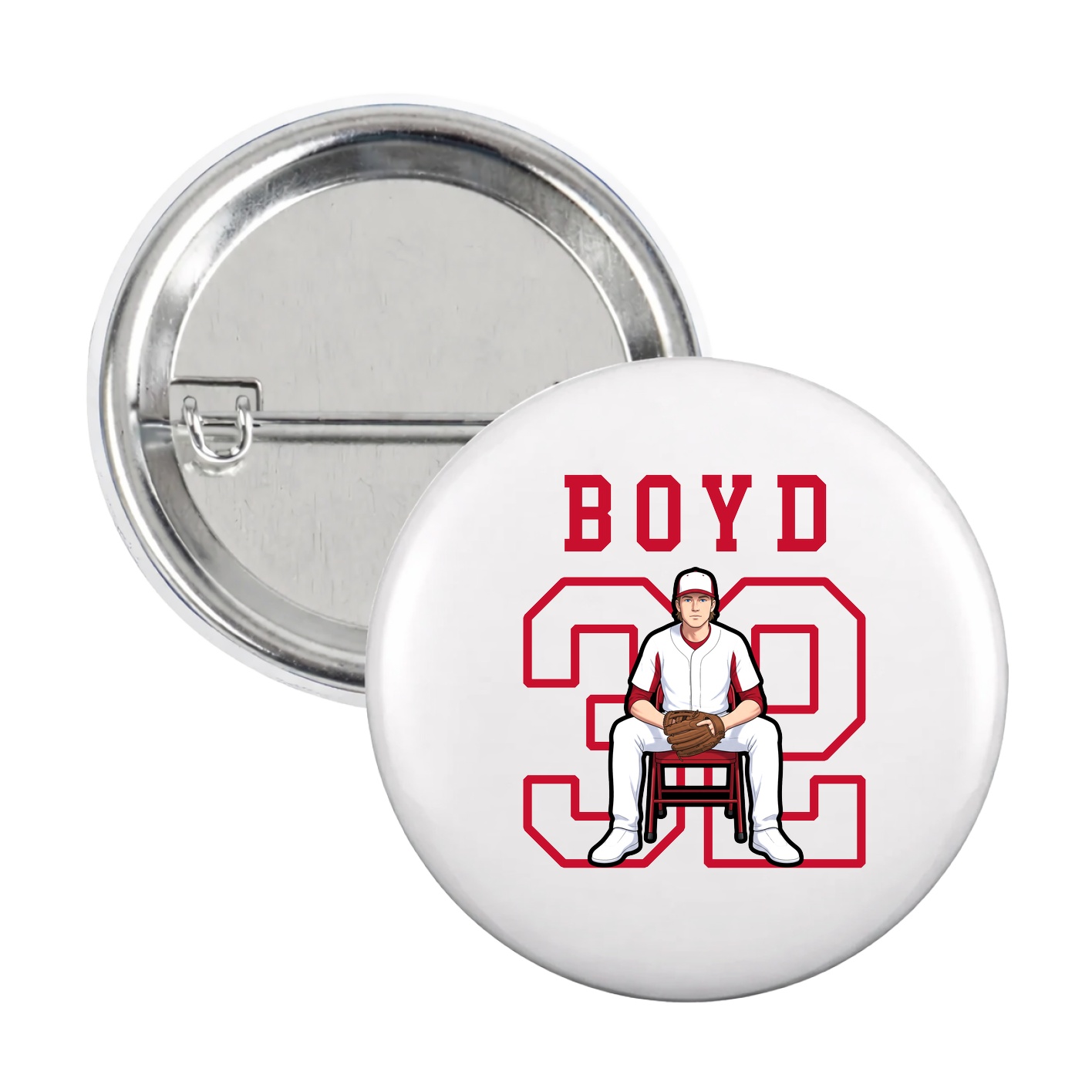 Game Day Button — Shirsey in White
