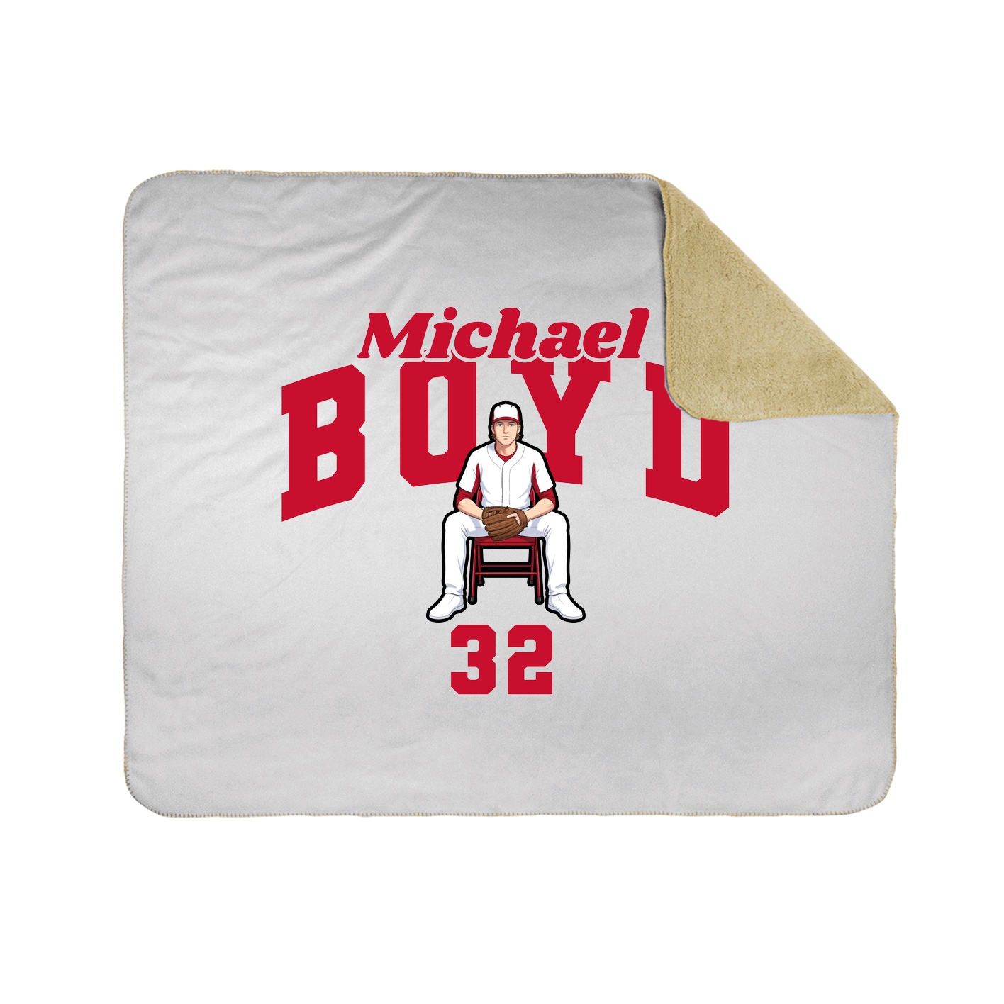 Throw Blanket — Signature Arch in White