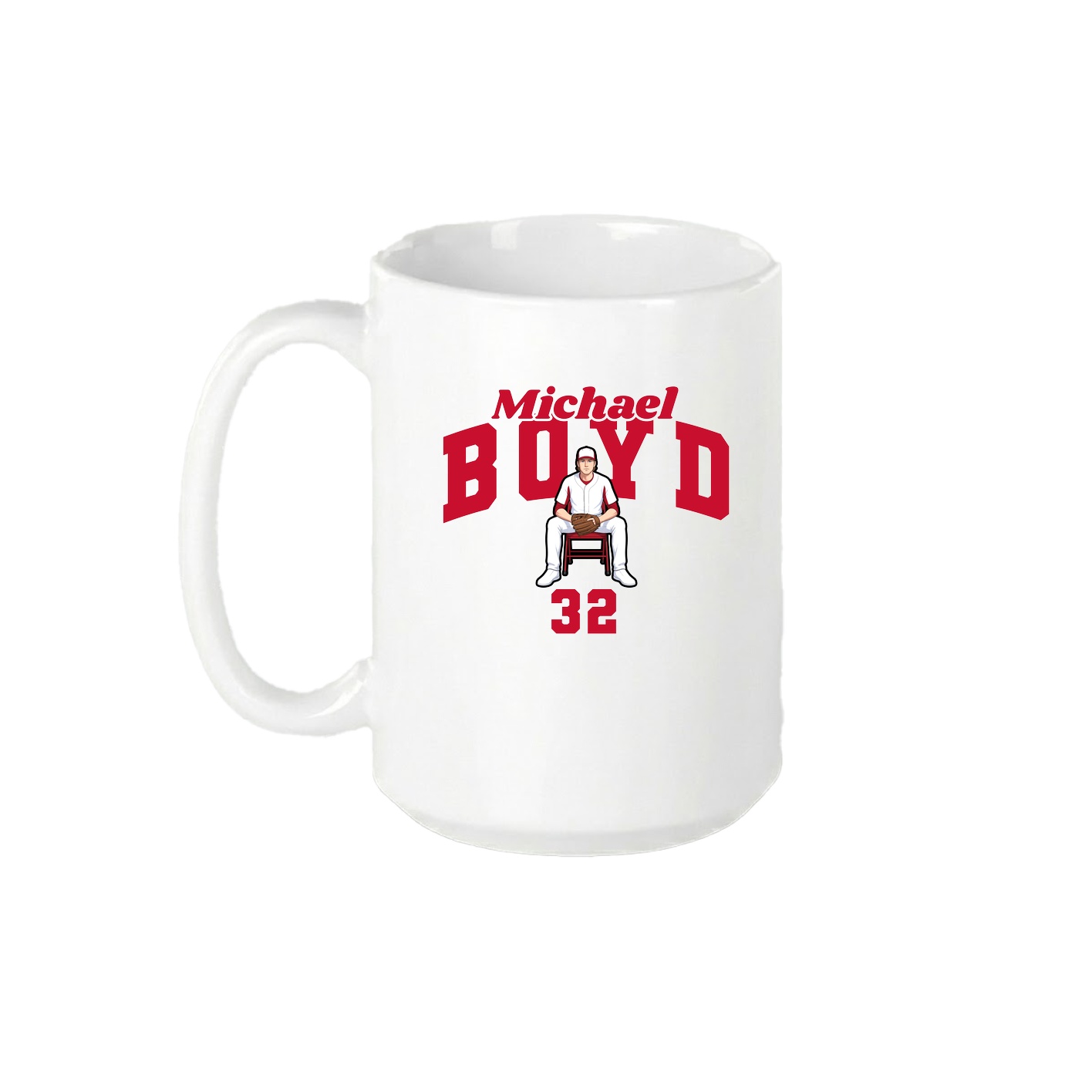 15oz Coffee Mug — Signature Arch in White