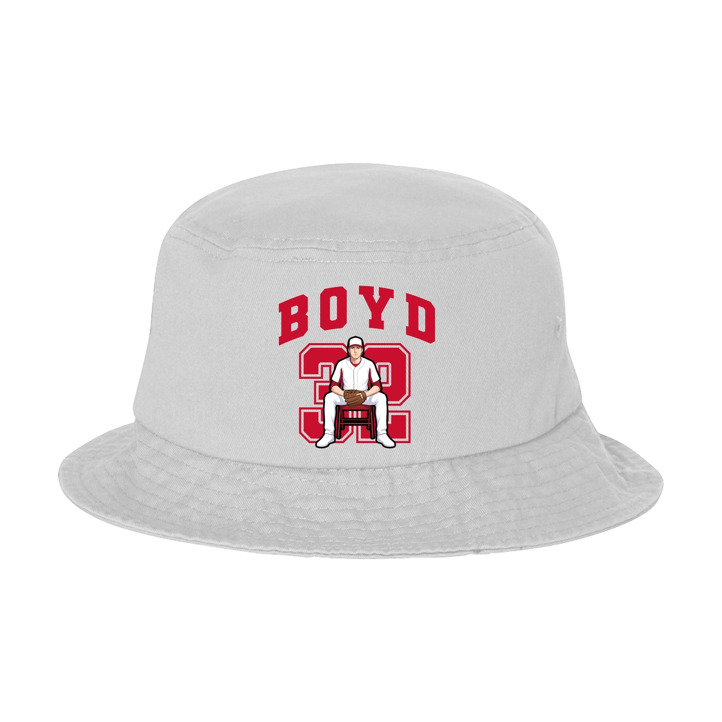 Bucket Cap — Number in White