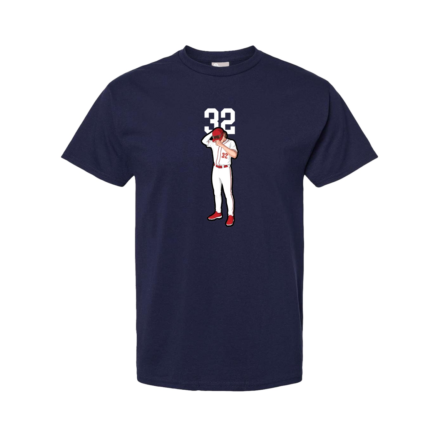 Youth Tee — Number Top in Navy