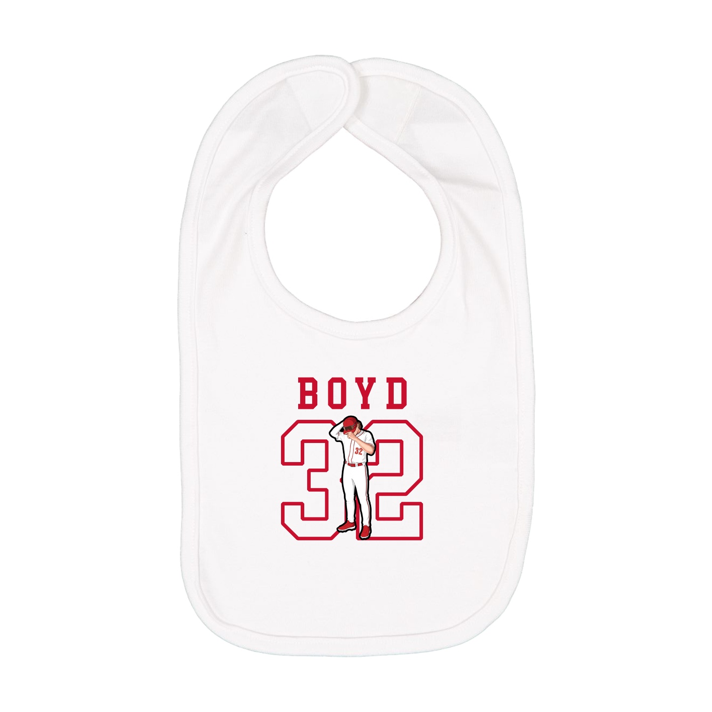 Infant Bib — Shirsey in White
