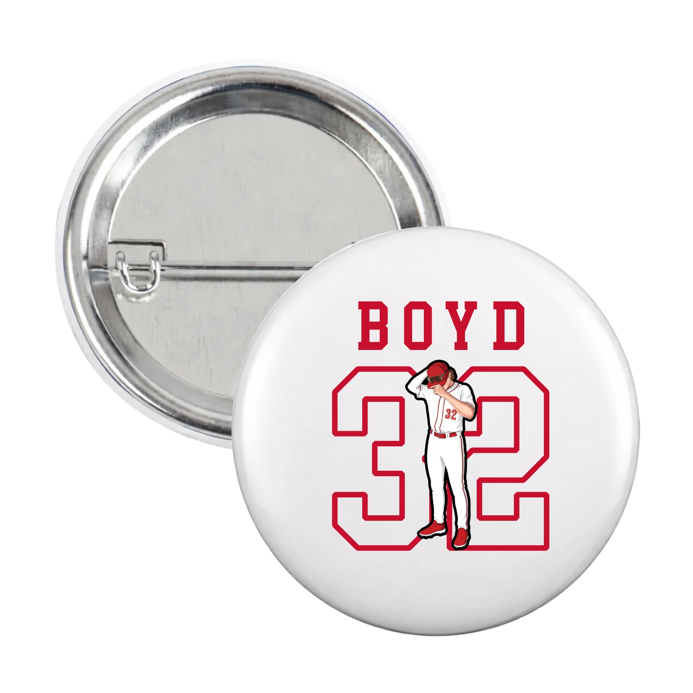 Game Day Button — Shirsey in White