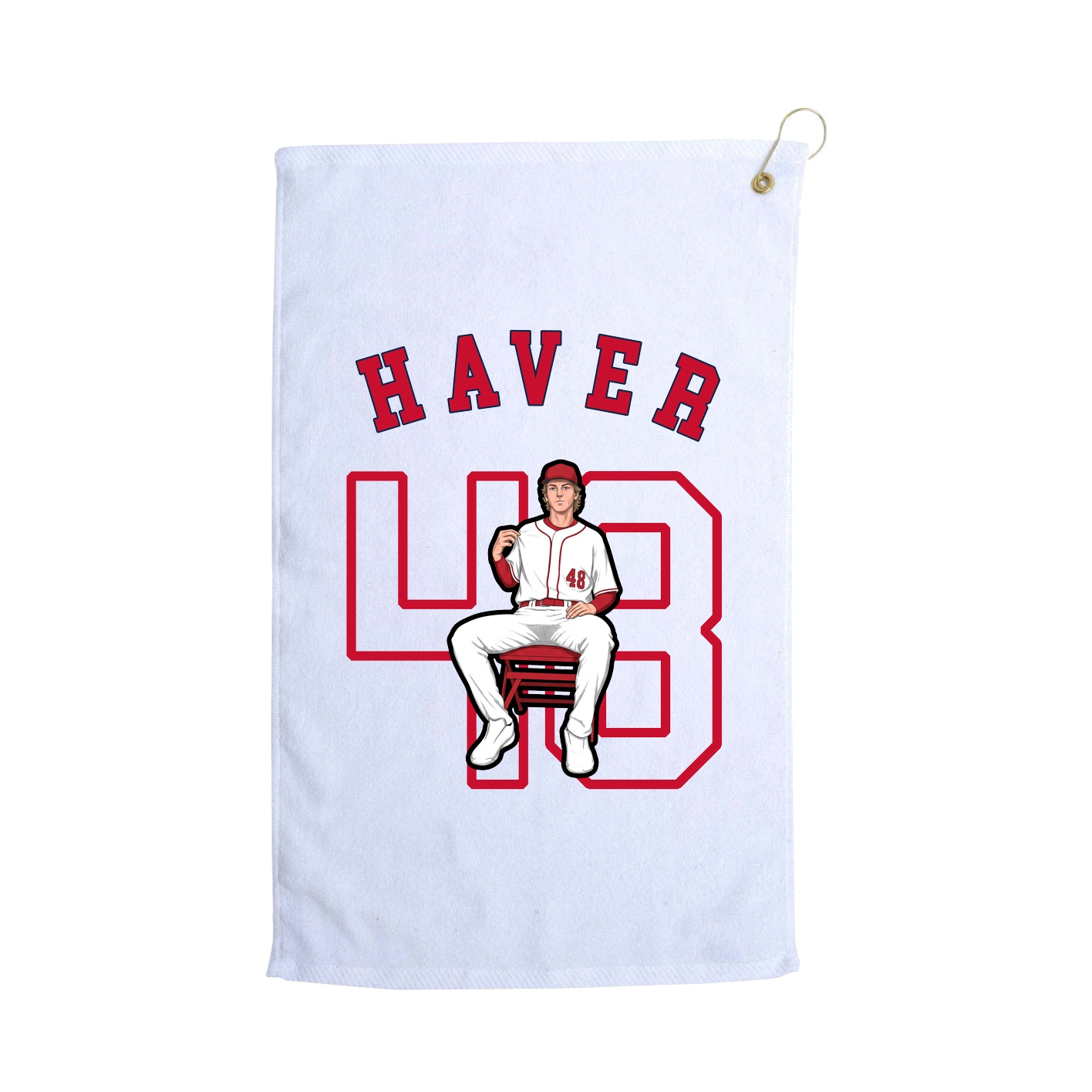 Golf Towel — Shirsey Arch in White