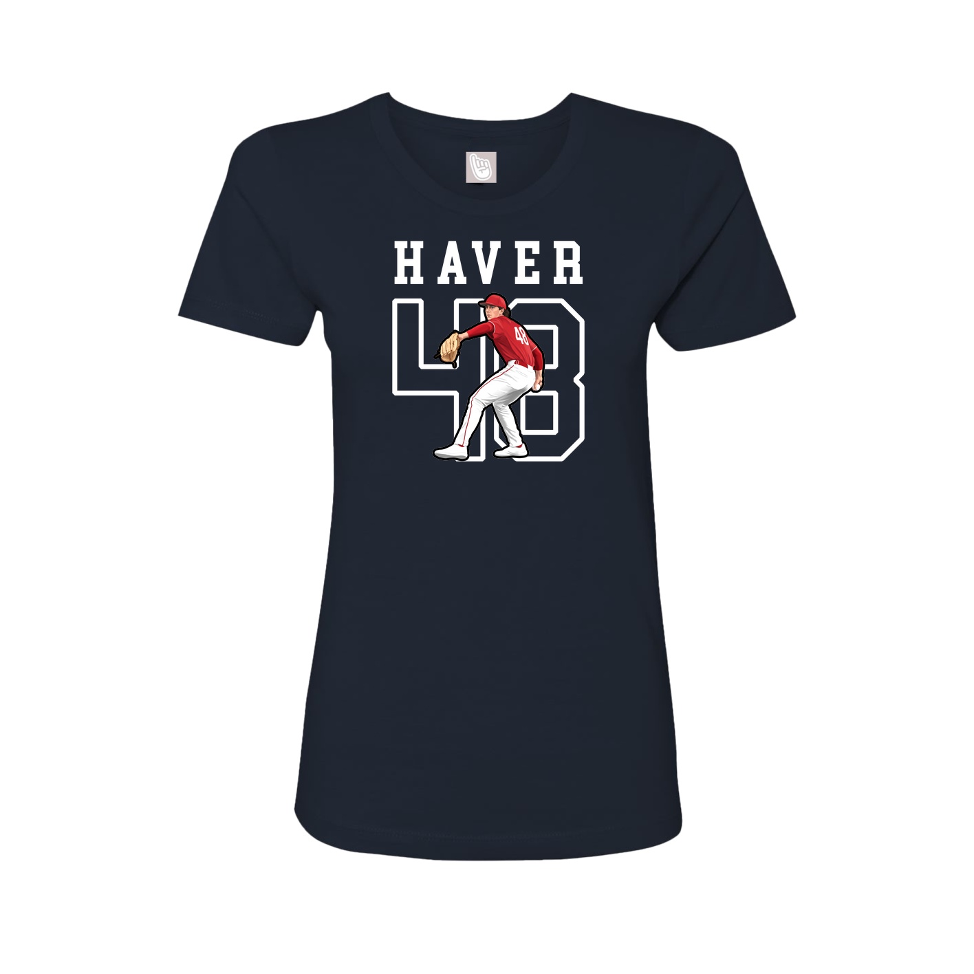Fitted Women's Tee — Shirsey in Navy