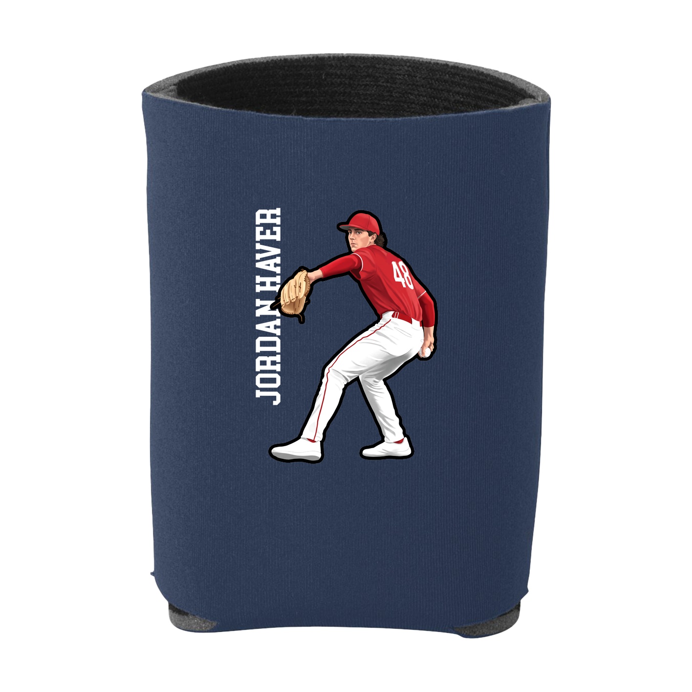 Can Holder — Name Vertical in Navy