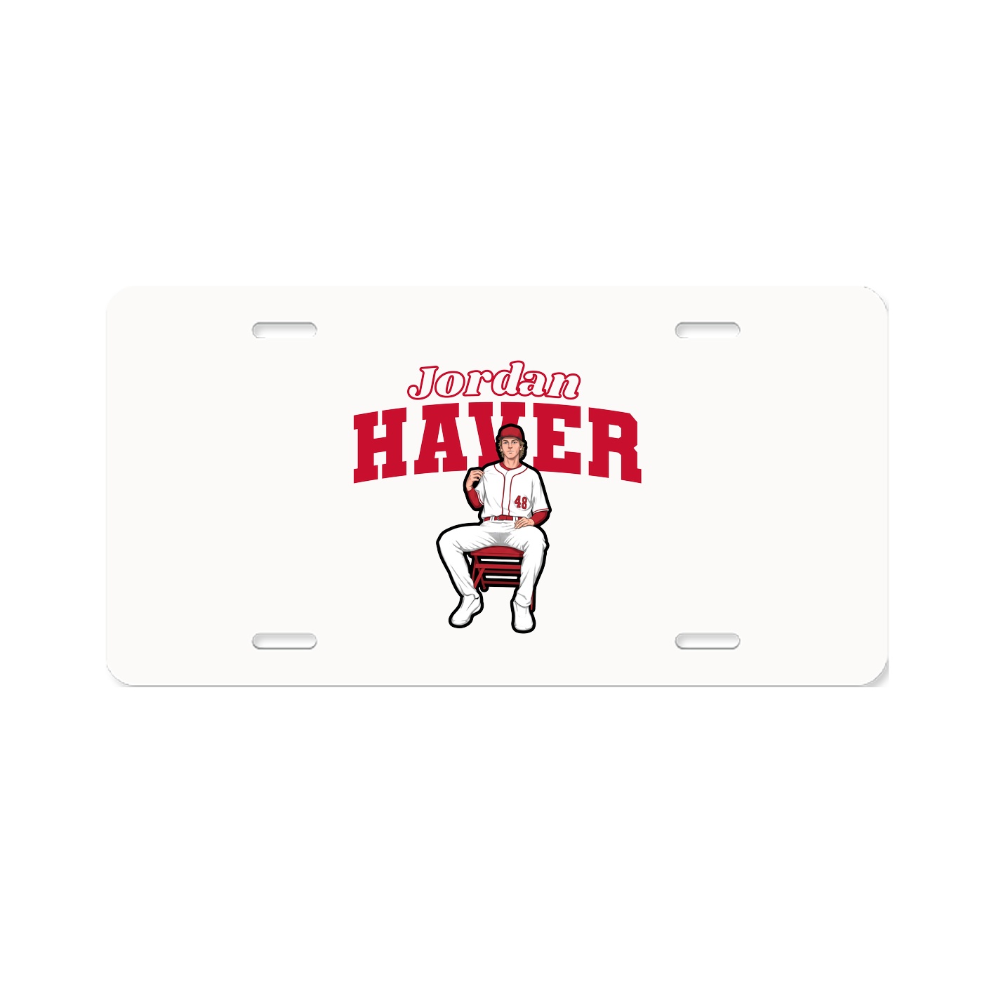 License Plate — Name Arch in Classic