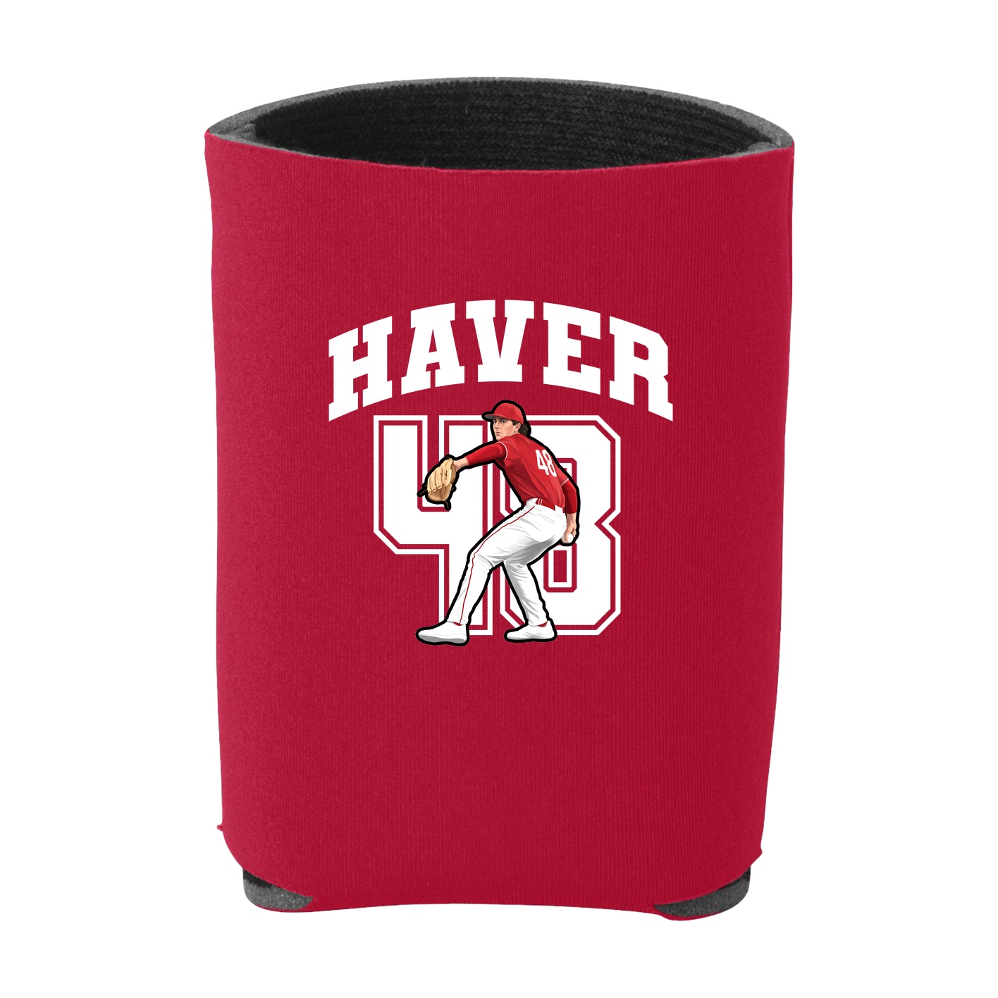 Can Holder — Number in Red