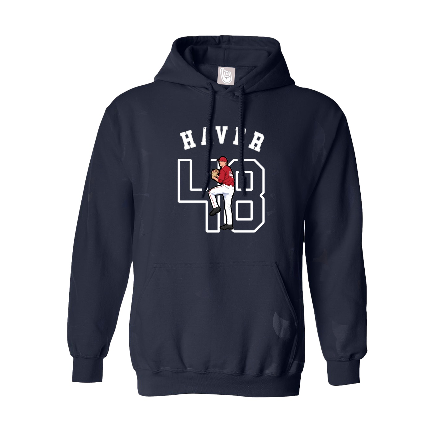 Youth Hoodie — Shirsey Arch in Navy