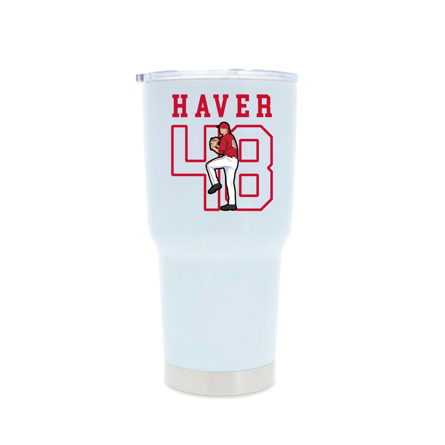 30oz Stainless Steel Tumbler — Shirsey in White