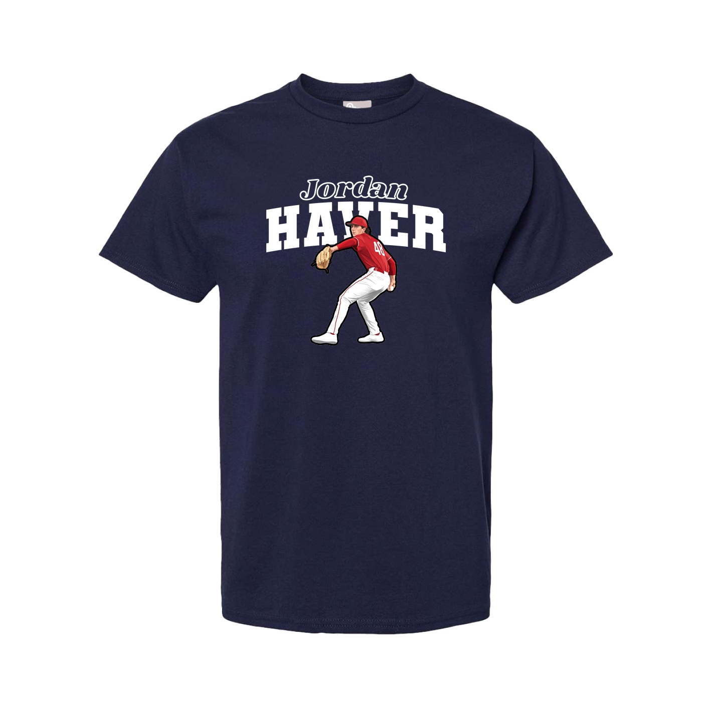 Tee — Name Arch in Navy