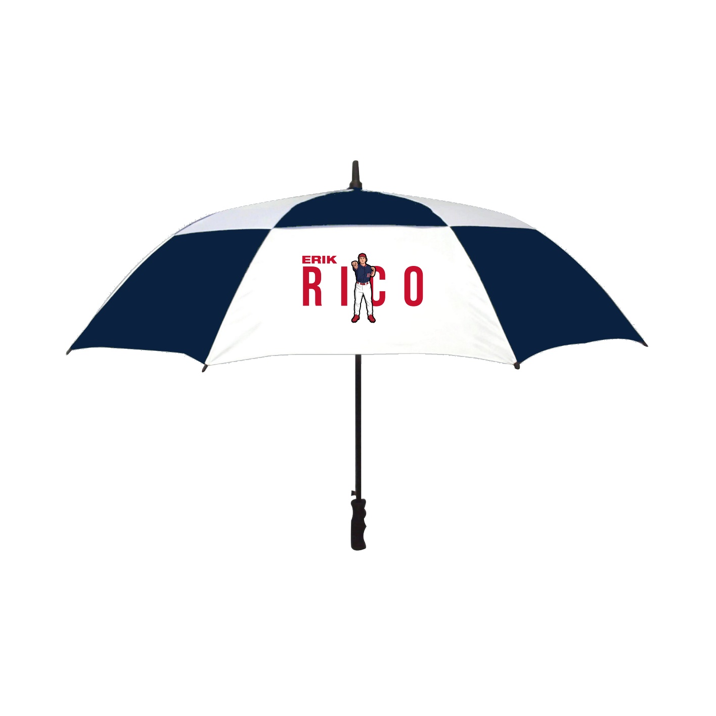 Golf Umbrella — Player Name in Navy