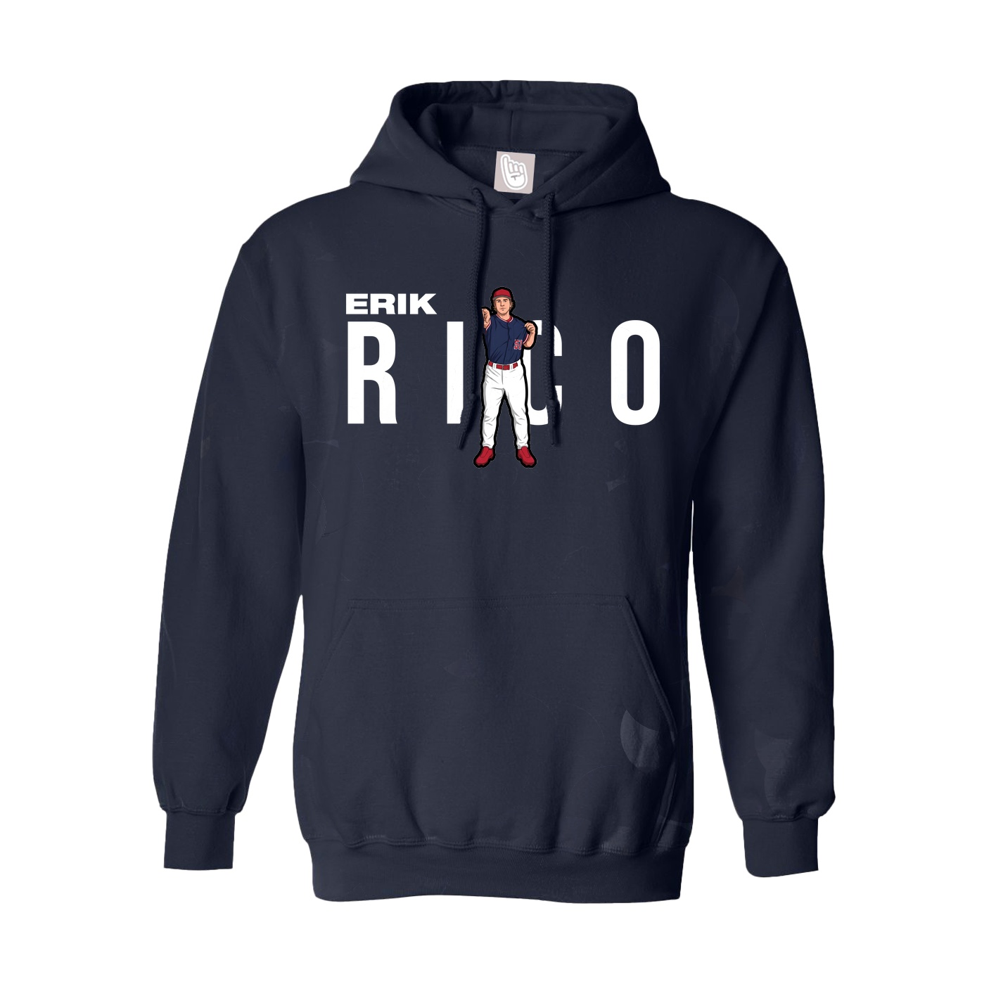 Youth Hoodie — Player Name in Navy