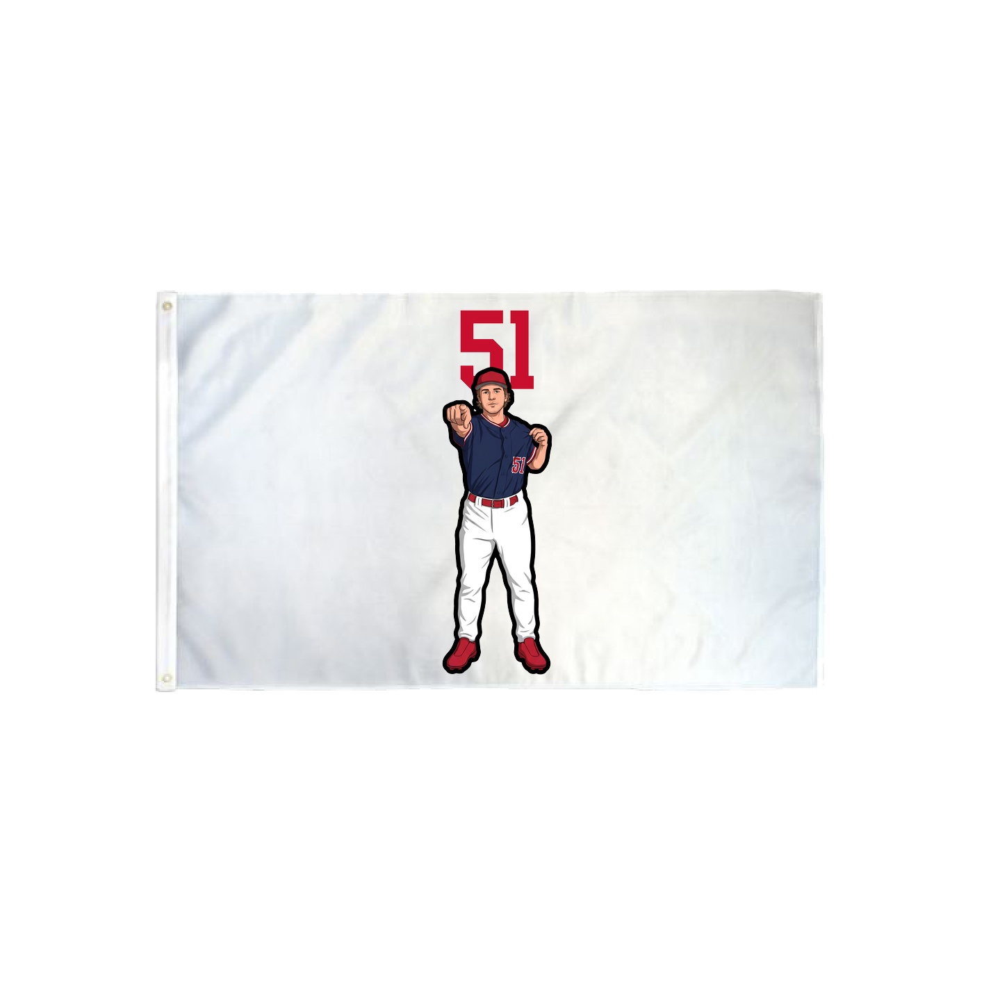 3x5 Flag — Number Top in Classic