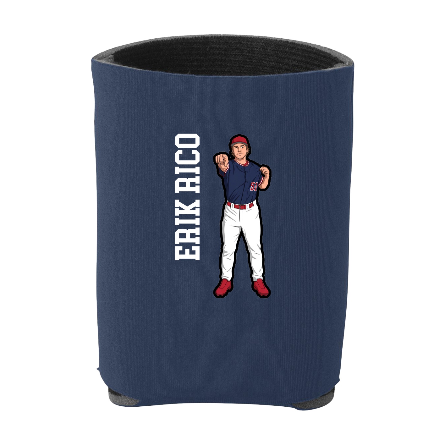 Can Holder — Name Vertical in Navy