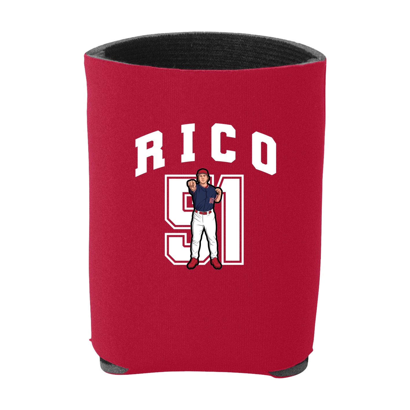 Can Holder — Number in Red
