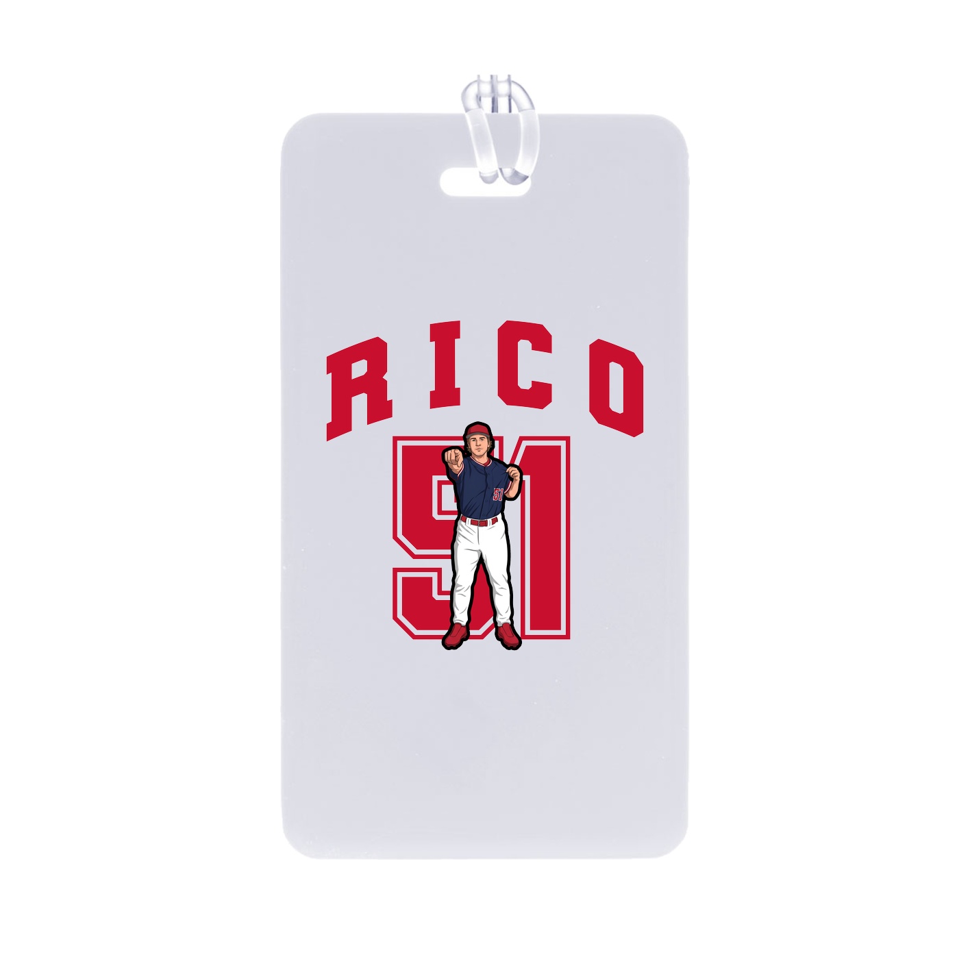 Bag Tag — Number in Classic