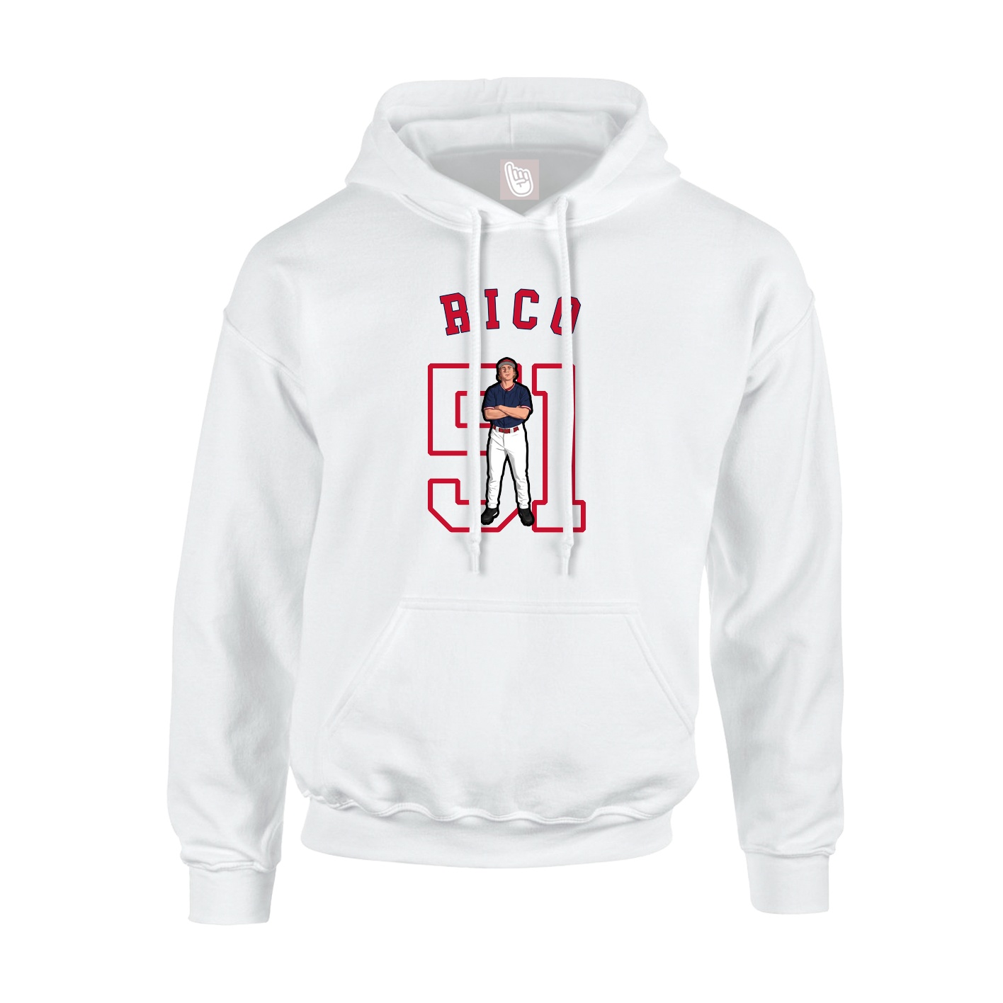 Youth Hoodie — Shirsey Arch in White