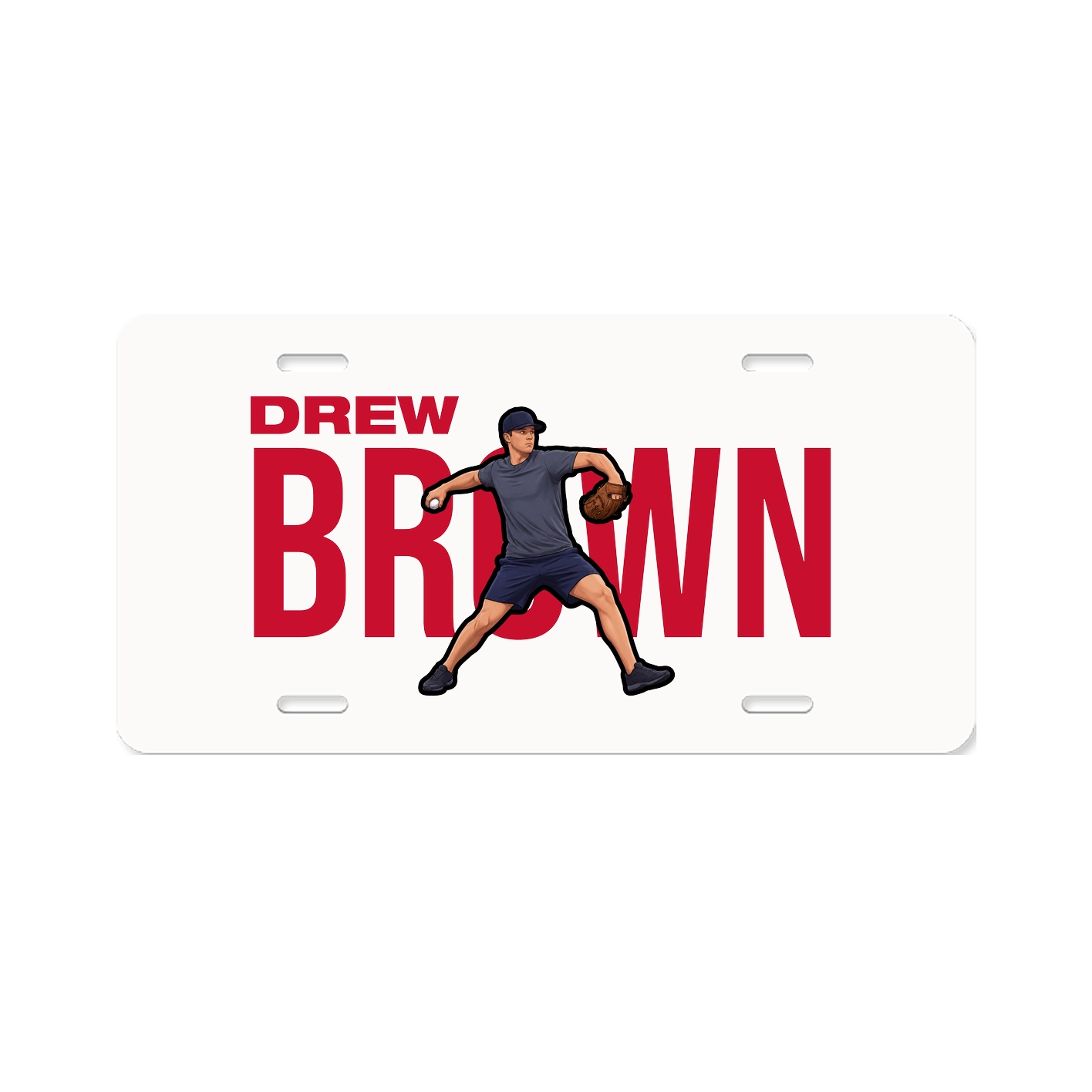 License Plate — Player Name in Classic