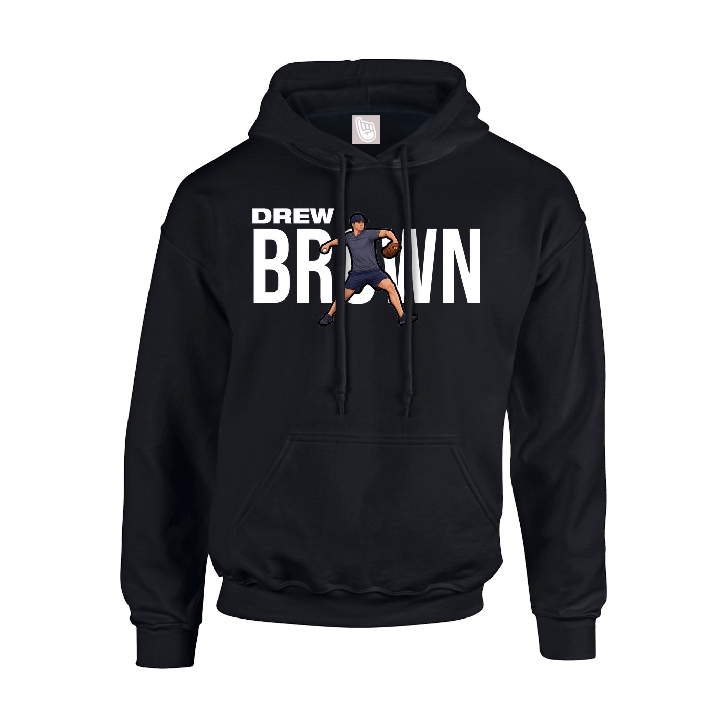 Youth Hoodie — Player Name in Black