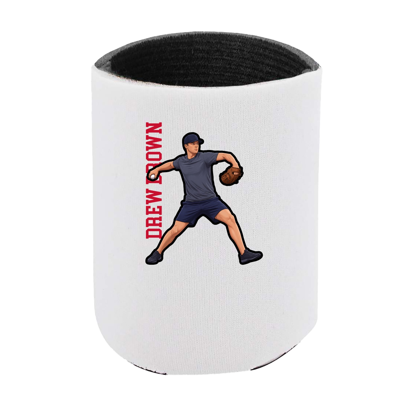 Can Holder — Name Vertical in White