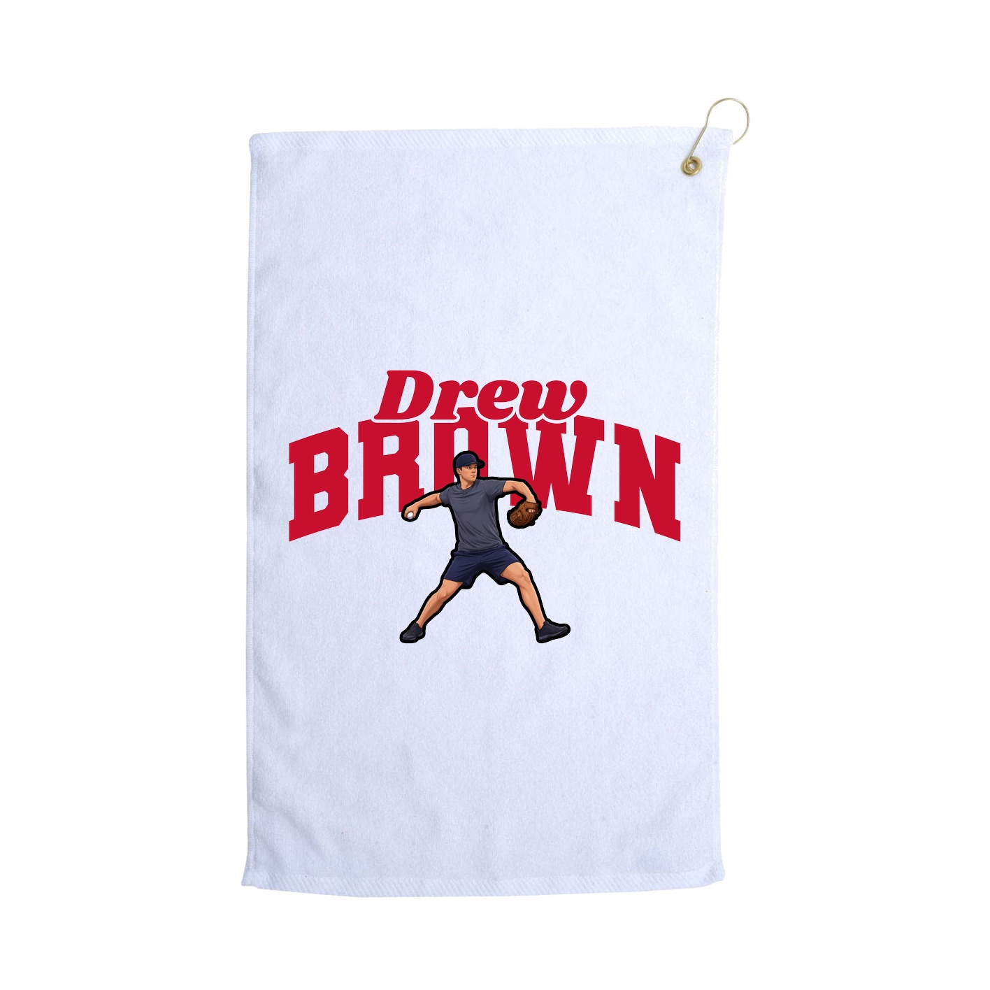 Golf Towel — Signature Arch in White
