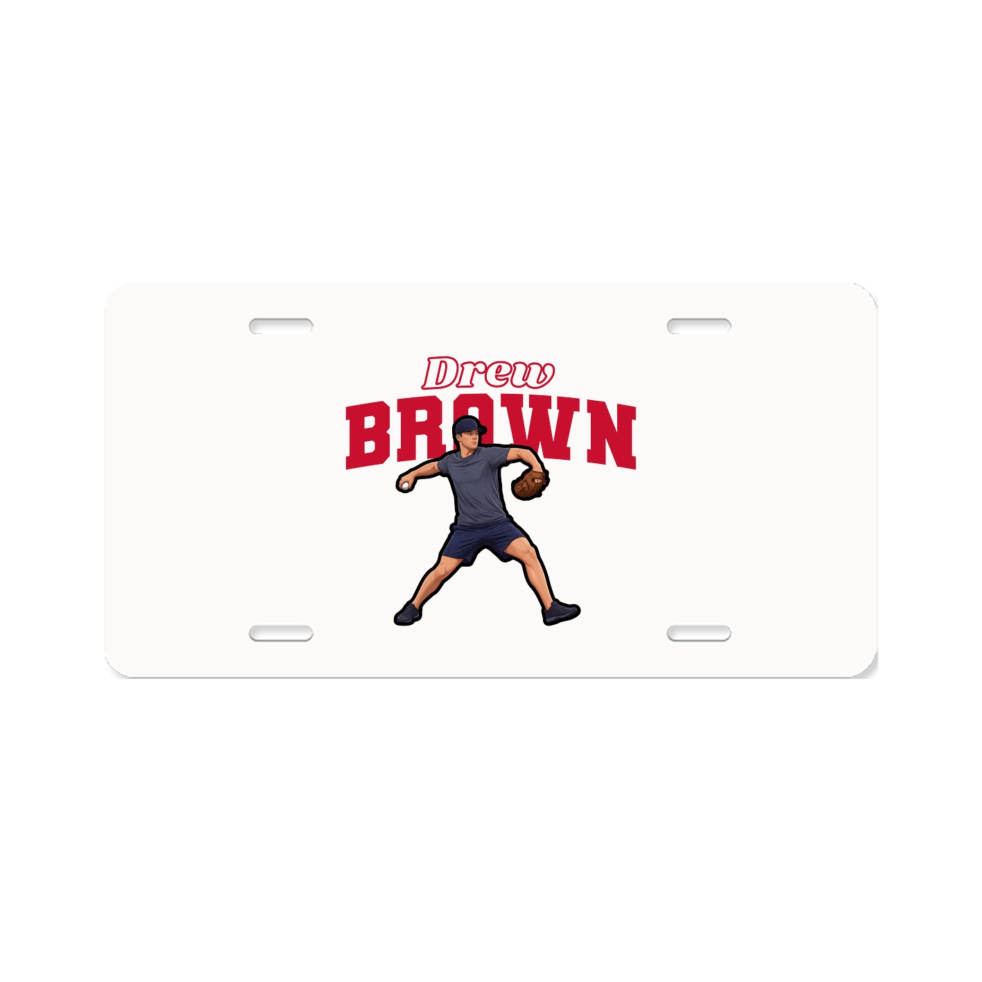 License Plate — Name Arch in Classic