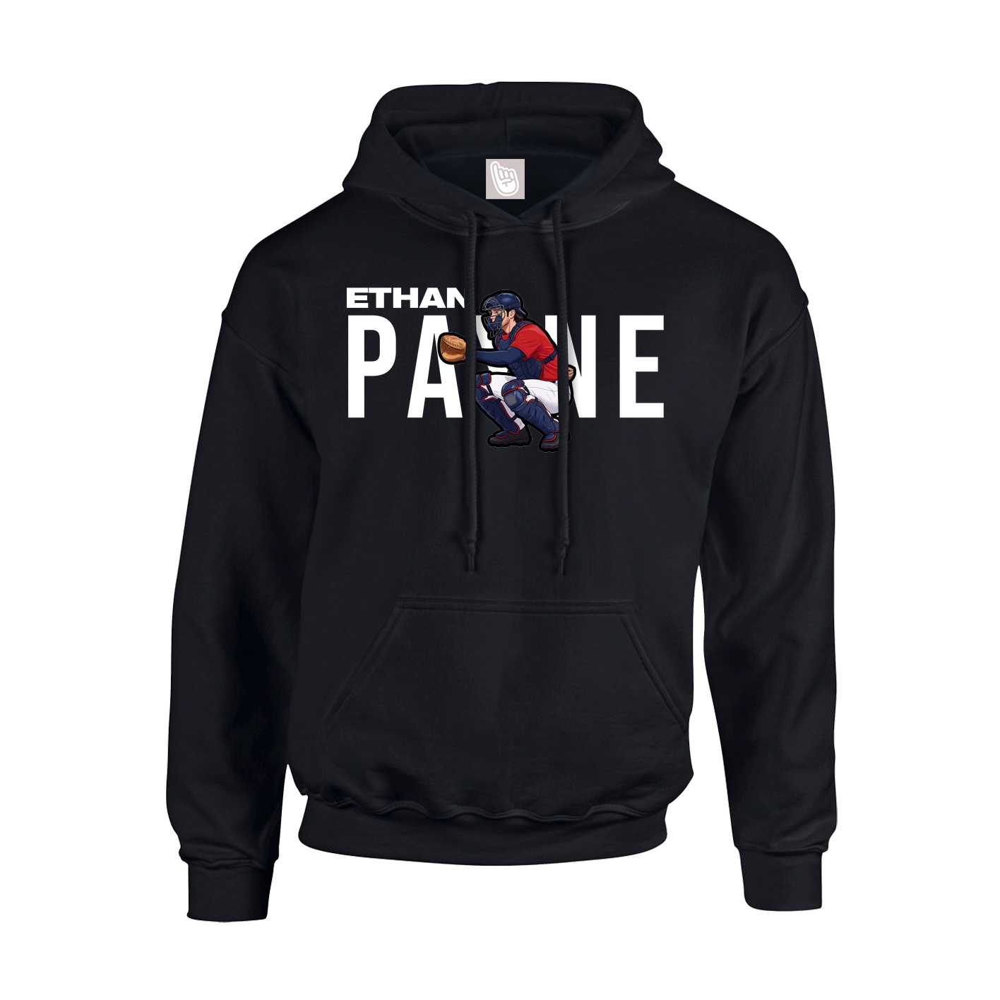 Hoodie — Player Name in Black