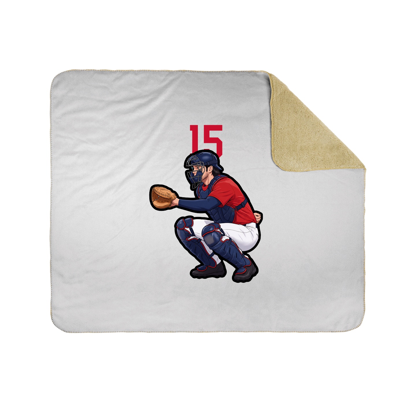 Throw Blanket — Number Top in White