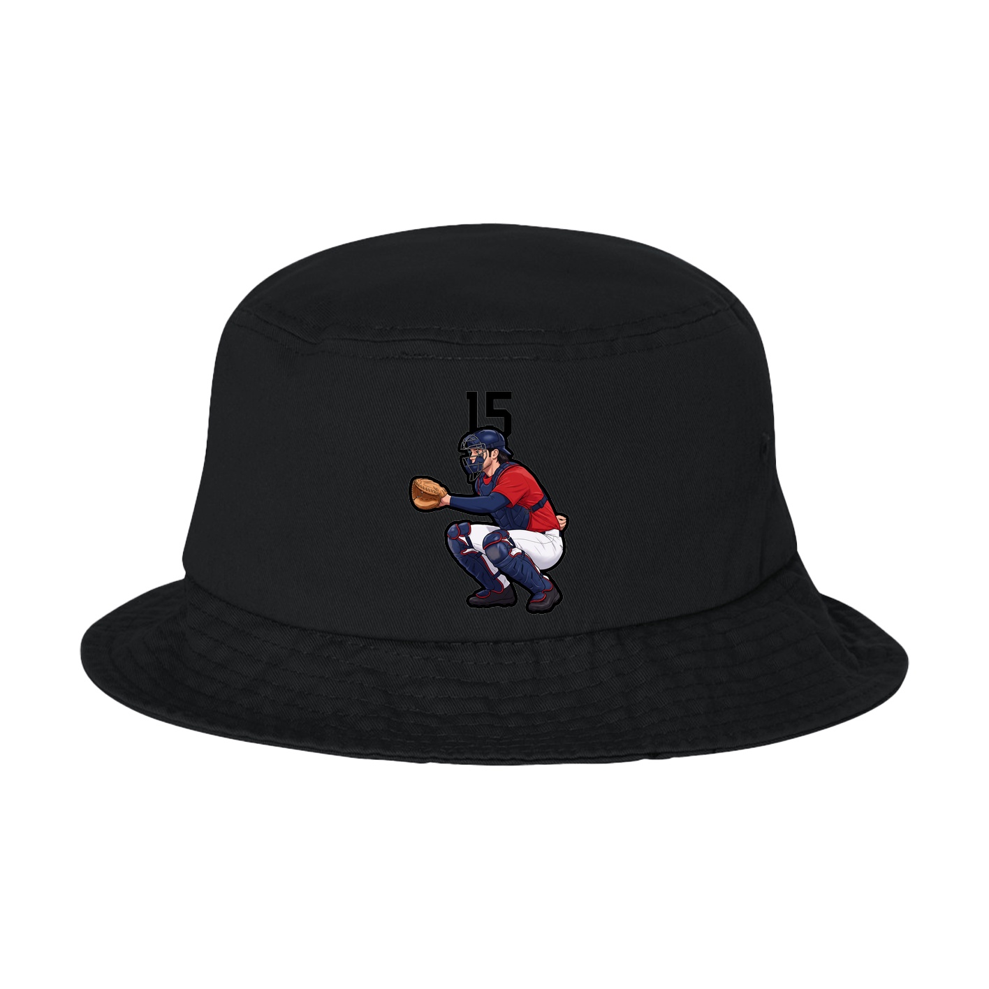 Bucket Cap — Number Top in Black