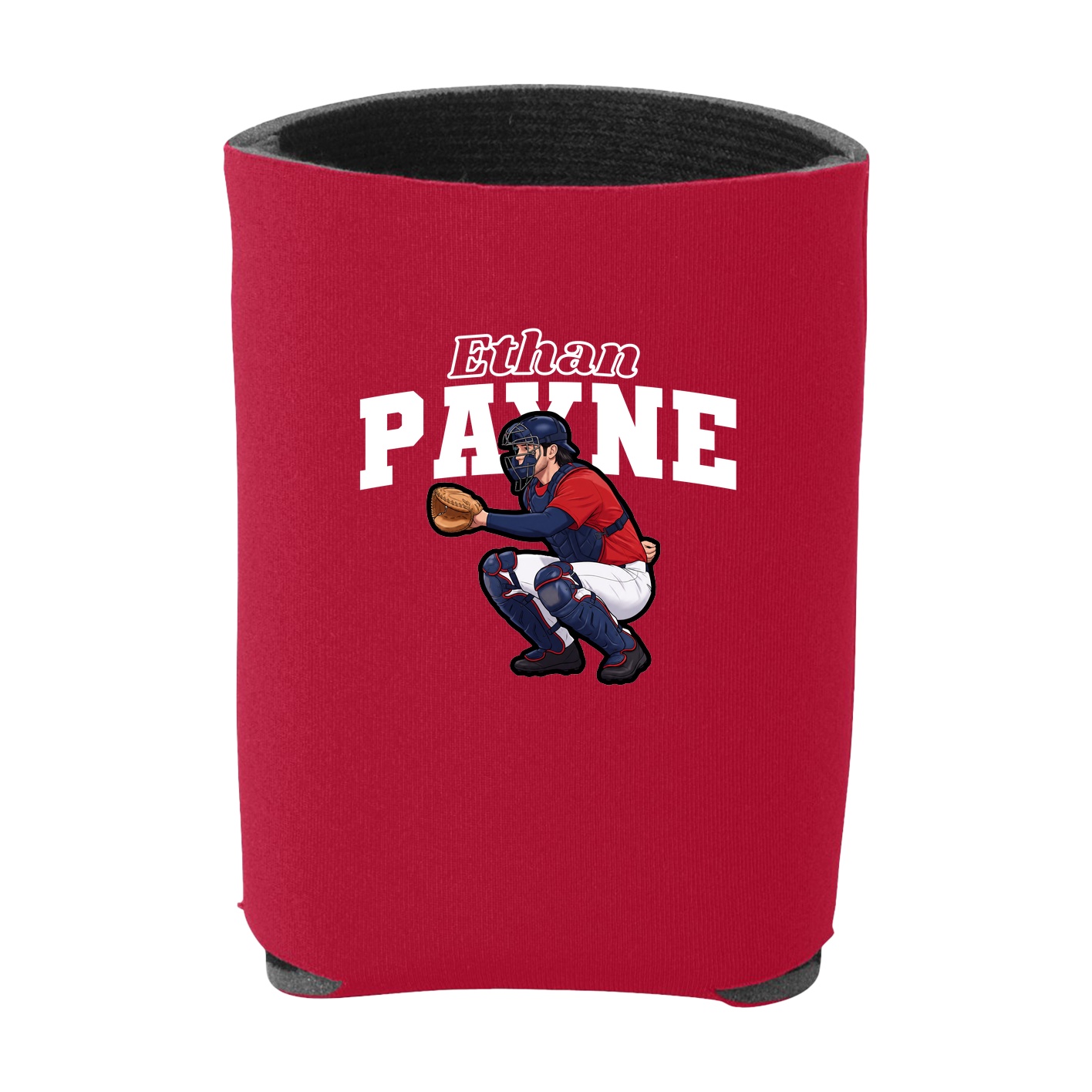 Can Holder — Name Arch in Red