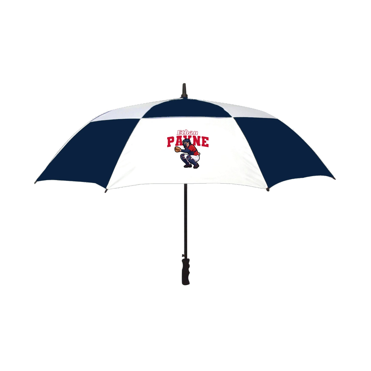 Golf Umbrella — Name Arch in Navy