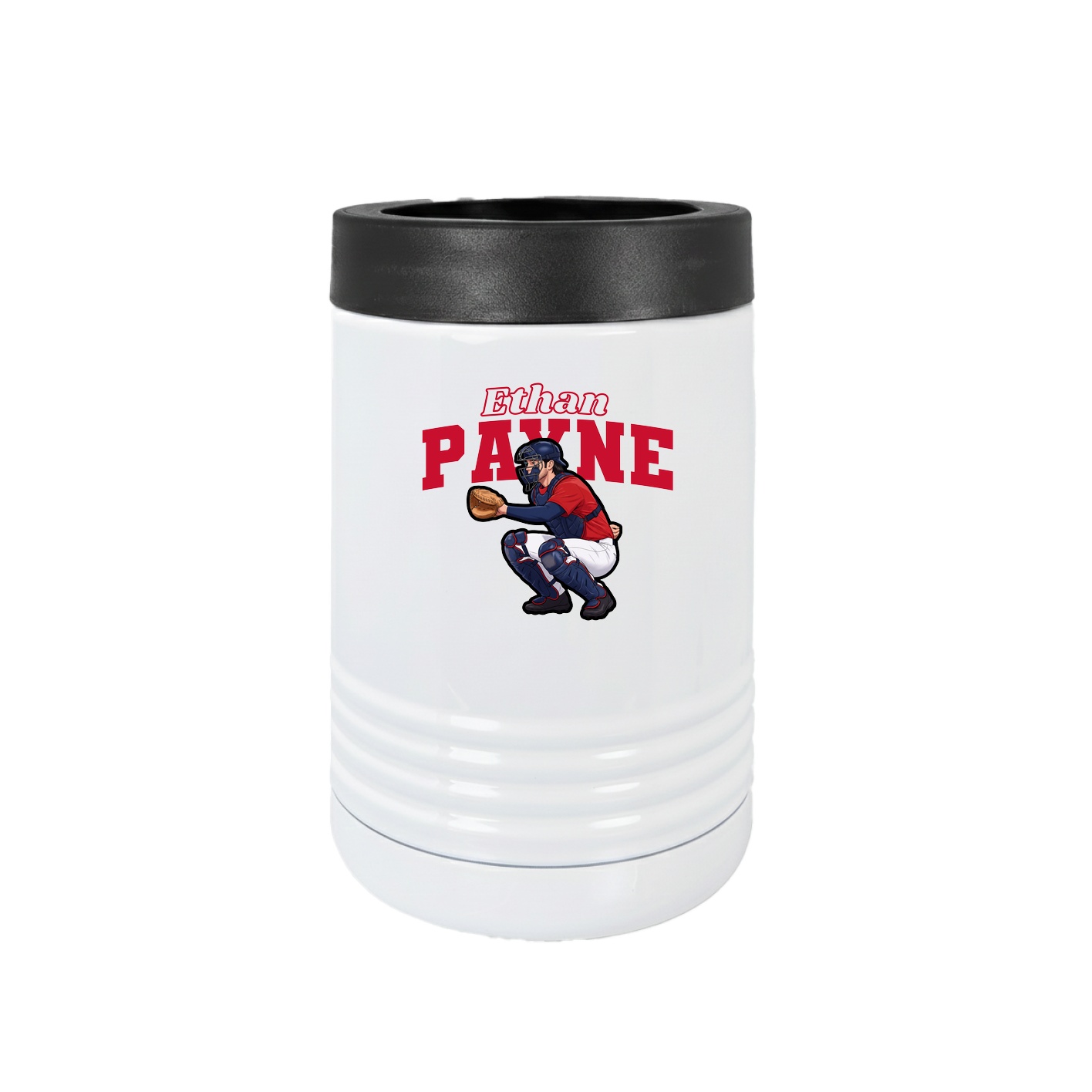 Beverage Holder — Name Arch in White