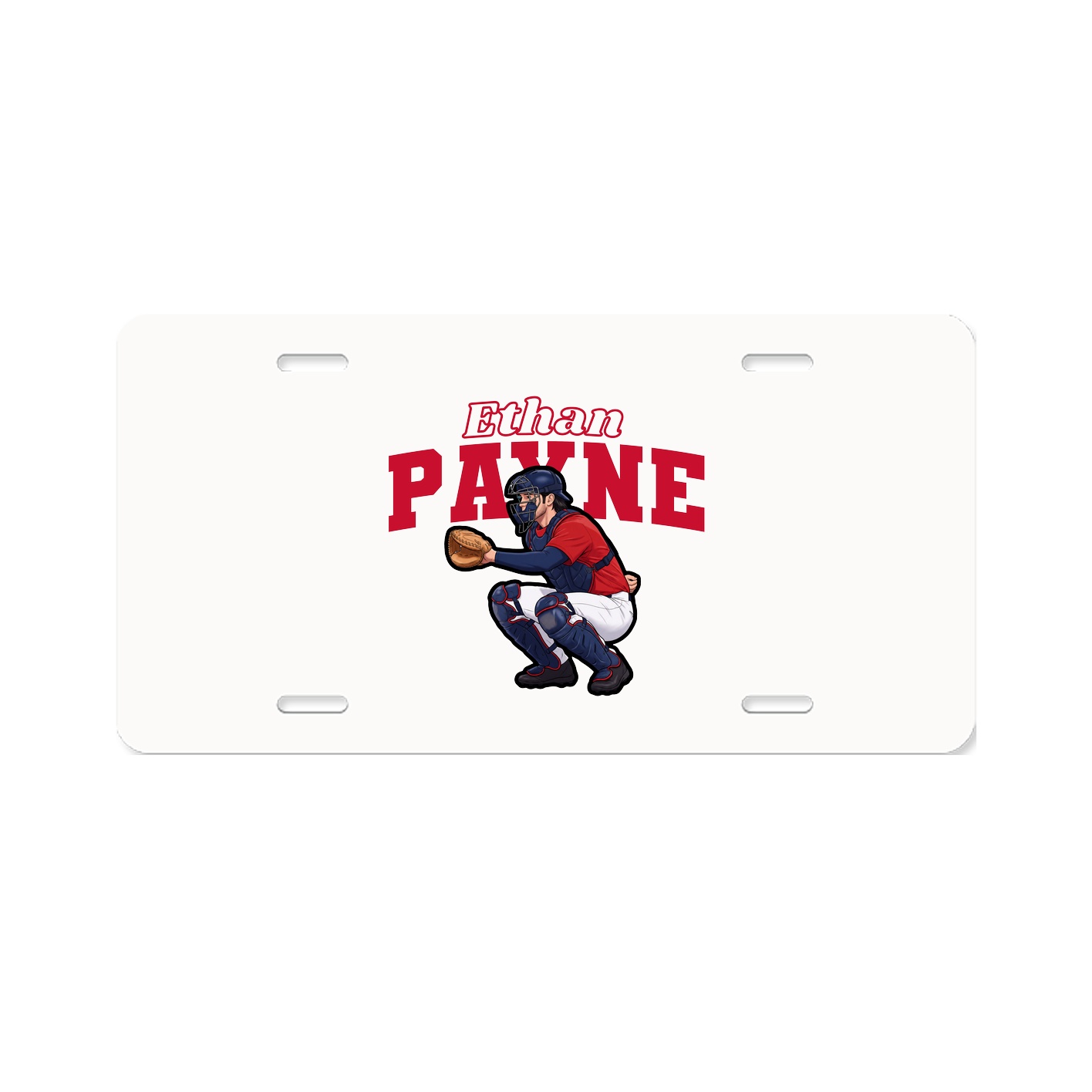 License Plate — Name Arch in Classic