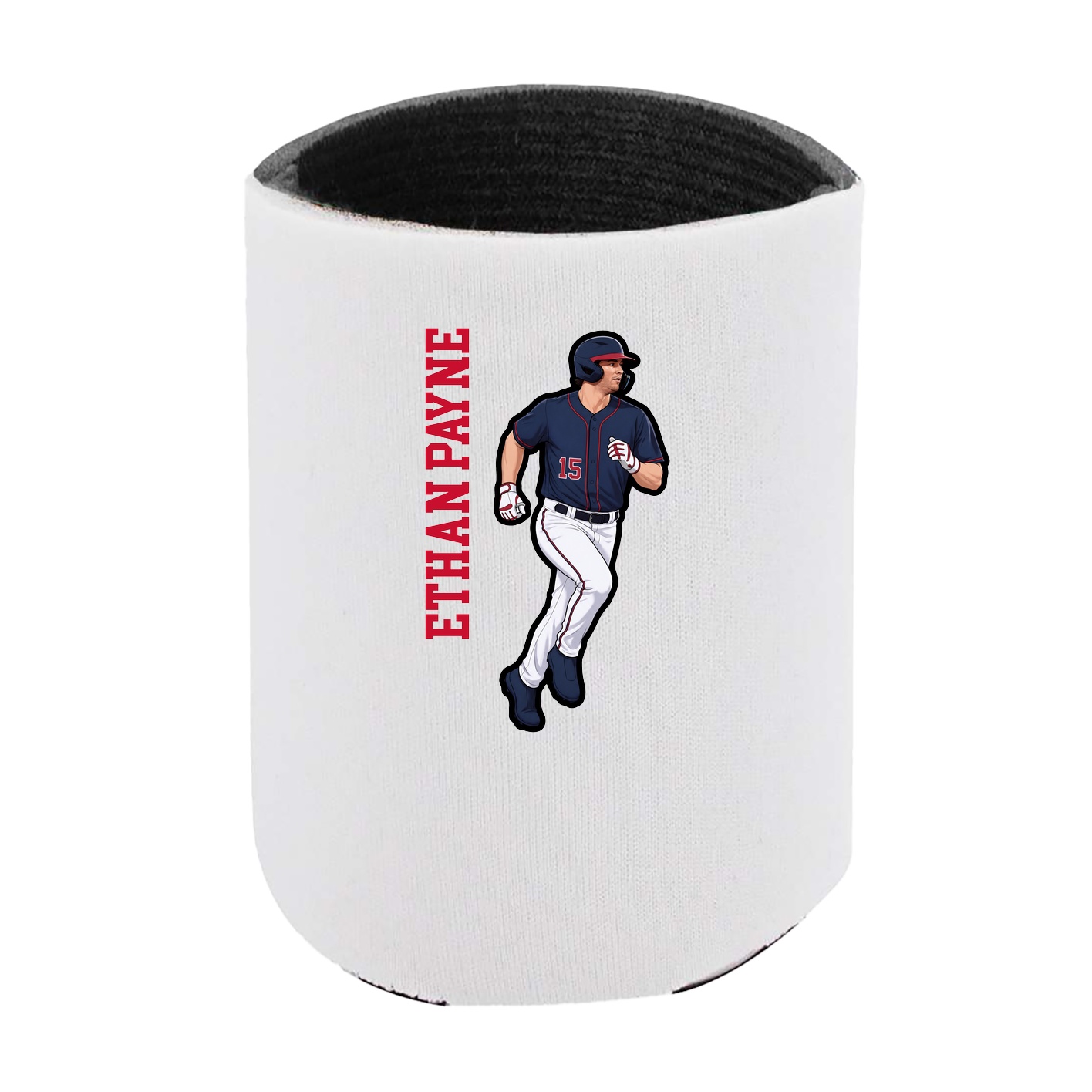 Can Holder — Name Vertical in White