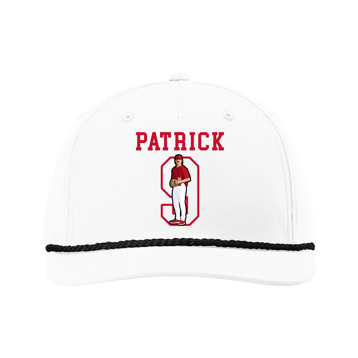 Five-Panel Classic Rope Cap — Shirsey in White