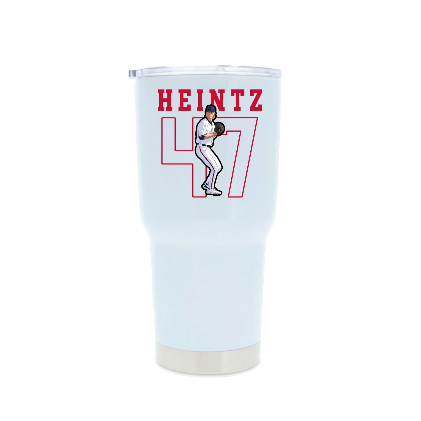 30oz Stainless Steel Tumbler — Shirsey in White