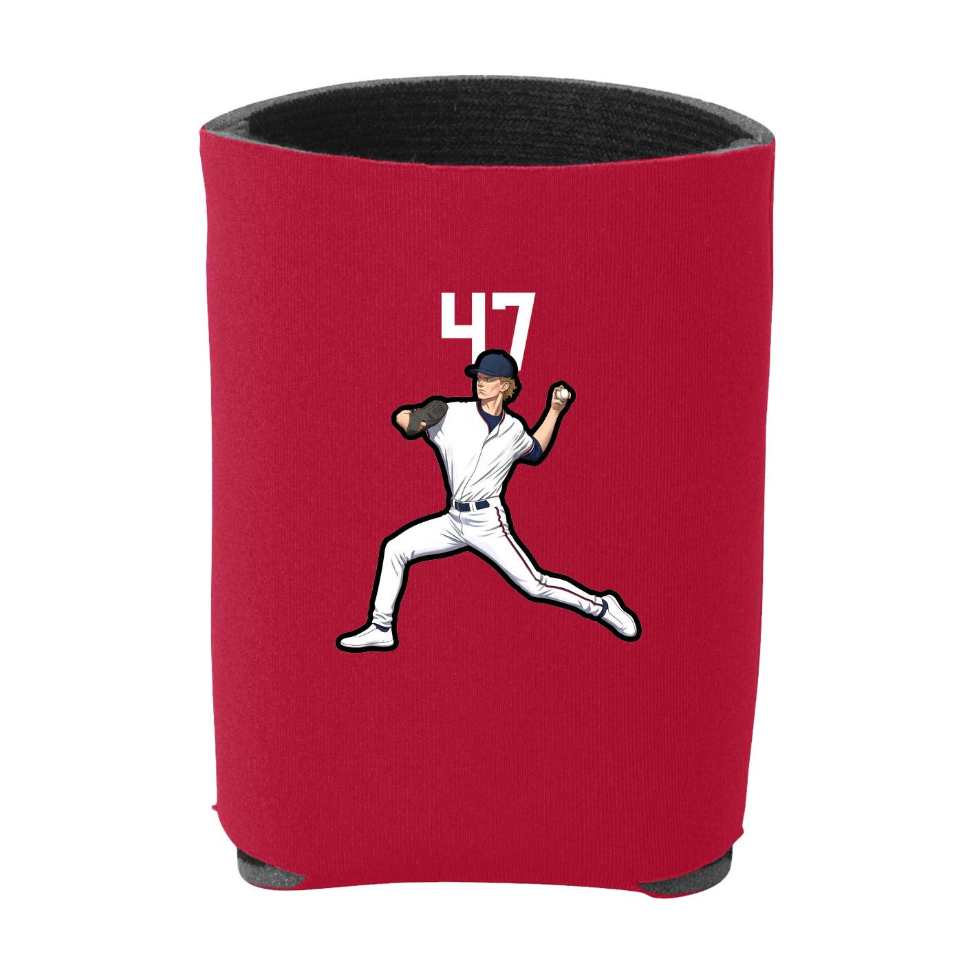 Can Holder — Number Top in Red