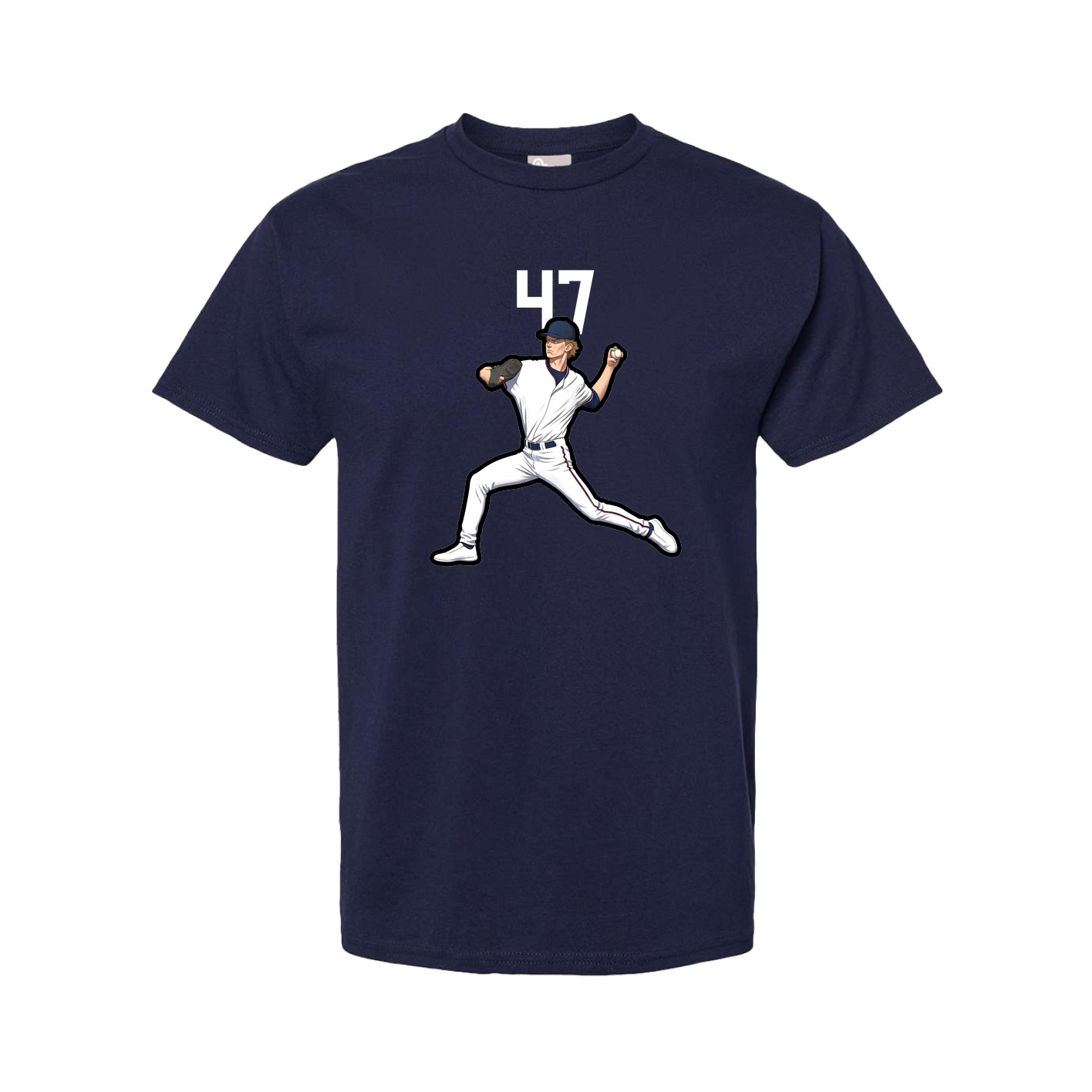 Tee — Number Top in Navy