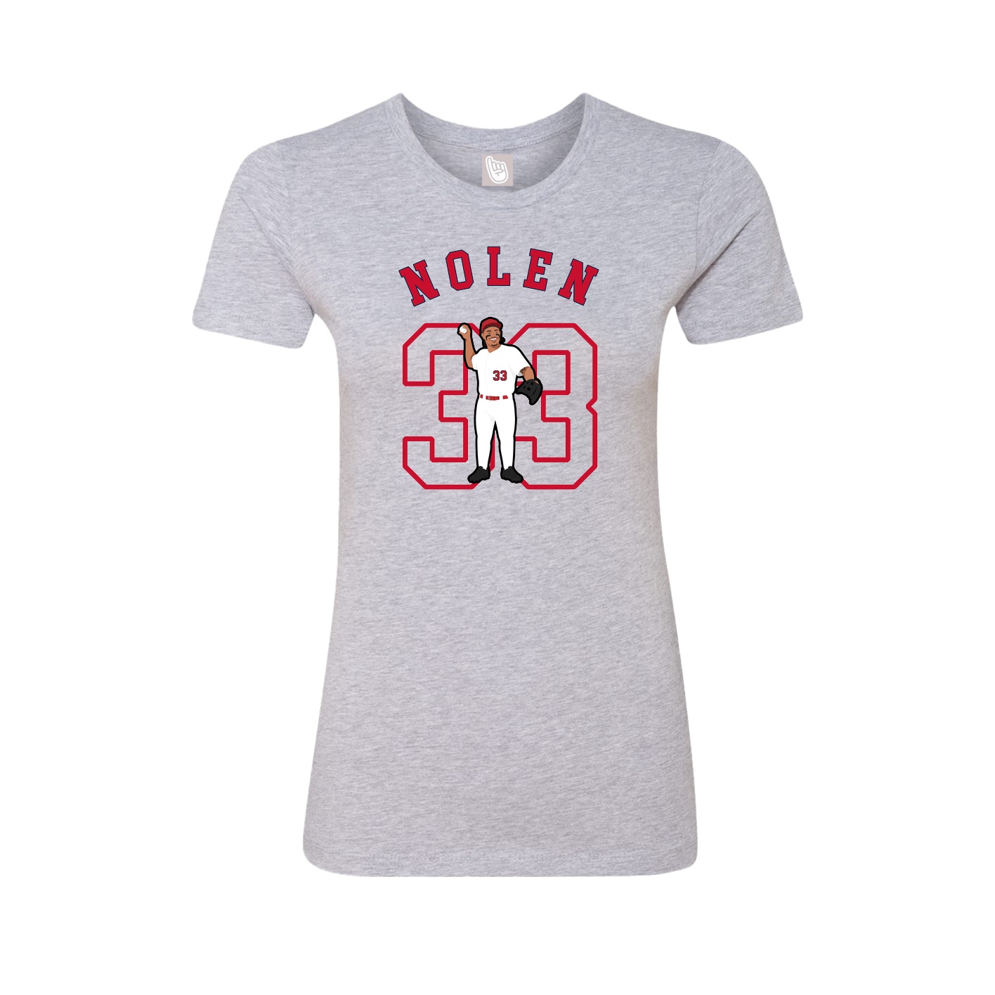 Fitted Women's Tee — Shirsey Arch in Grey