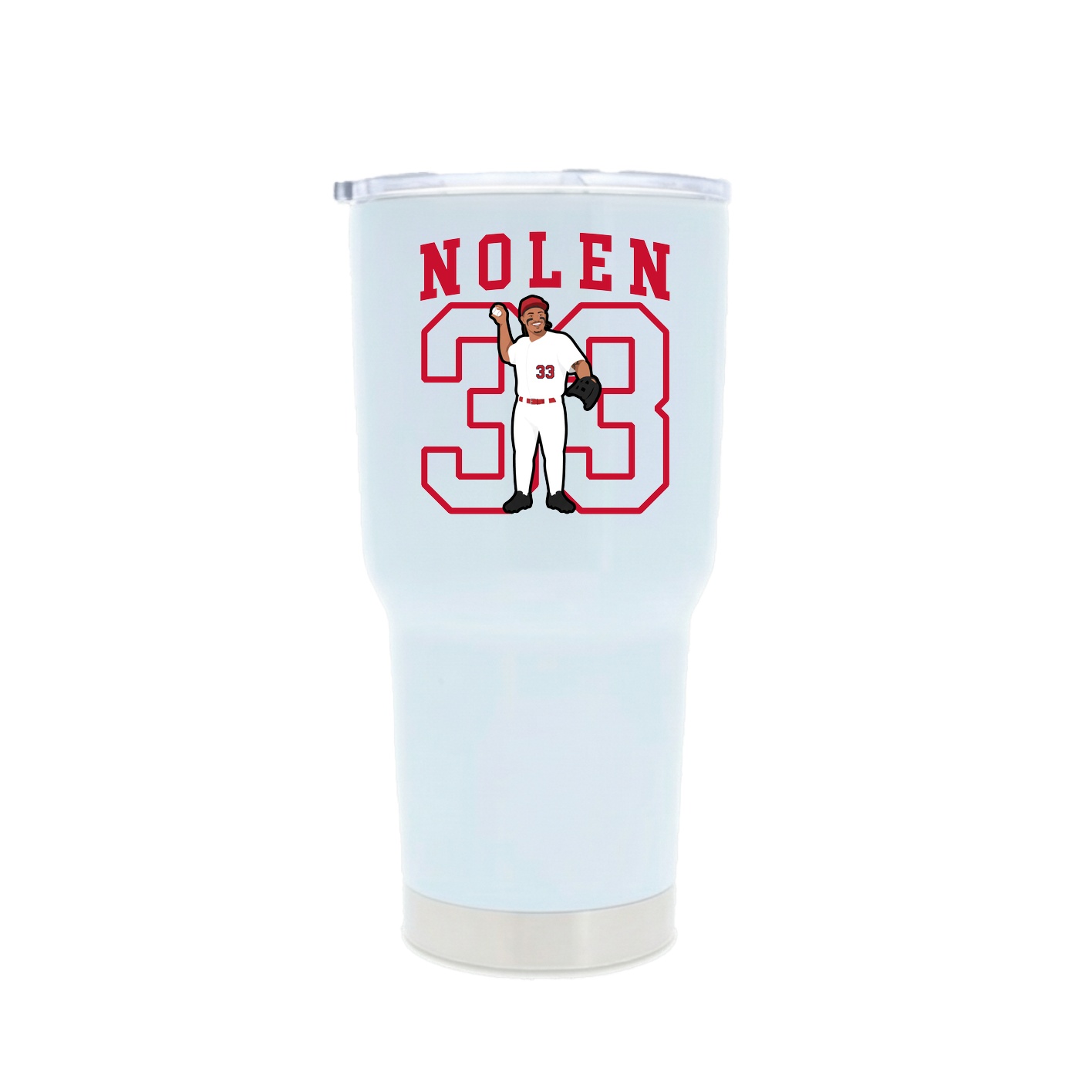 30oz Stainless Steel Tumbler — Shirsey in White