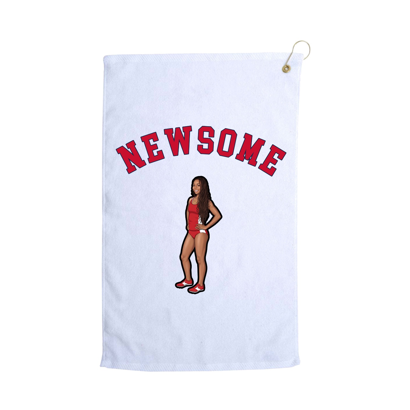 Golf Towel — Shirsey Arch in White