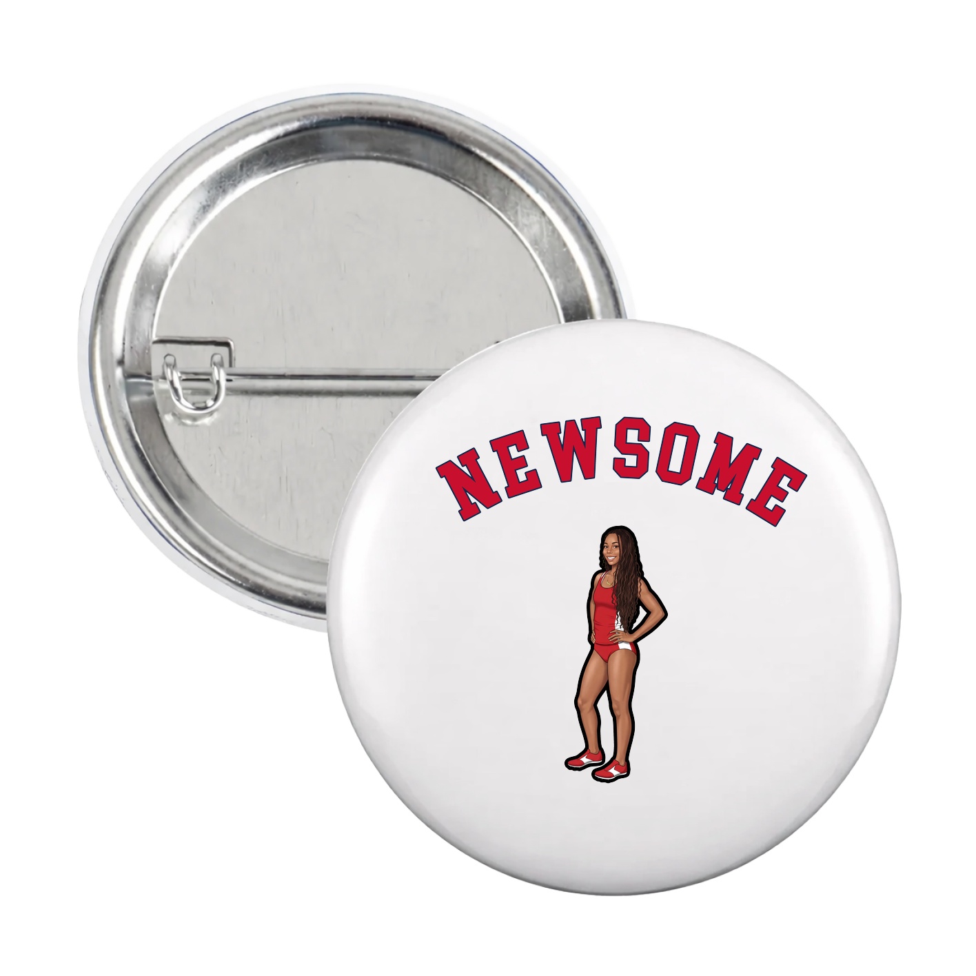 Game Day Button — Shirsey Arch in White
