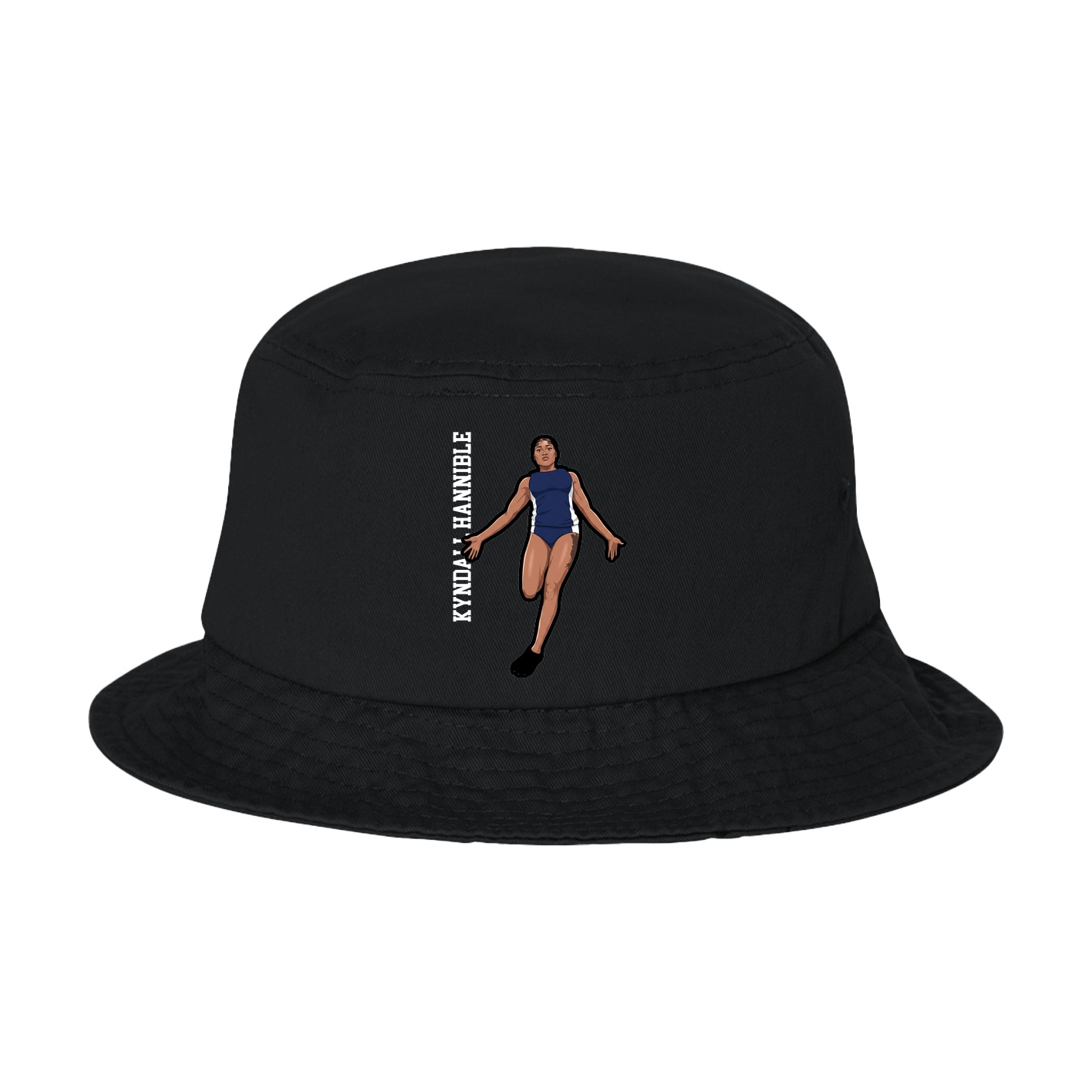 Bucket Cap — Name Vertical in Black