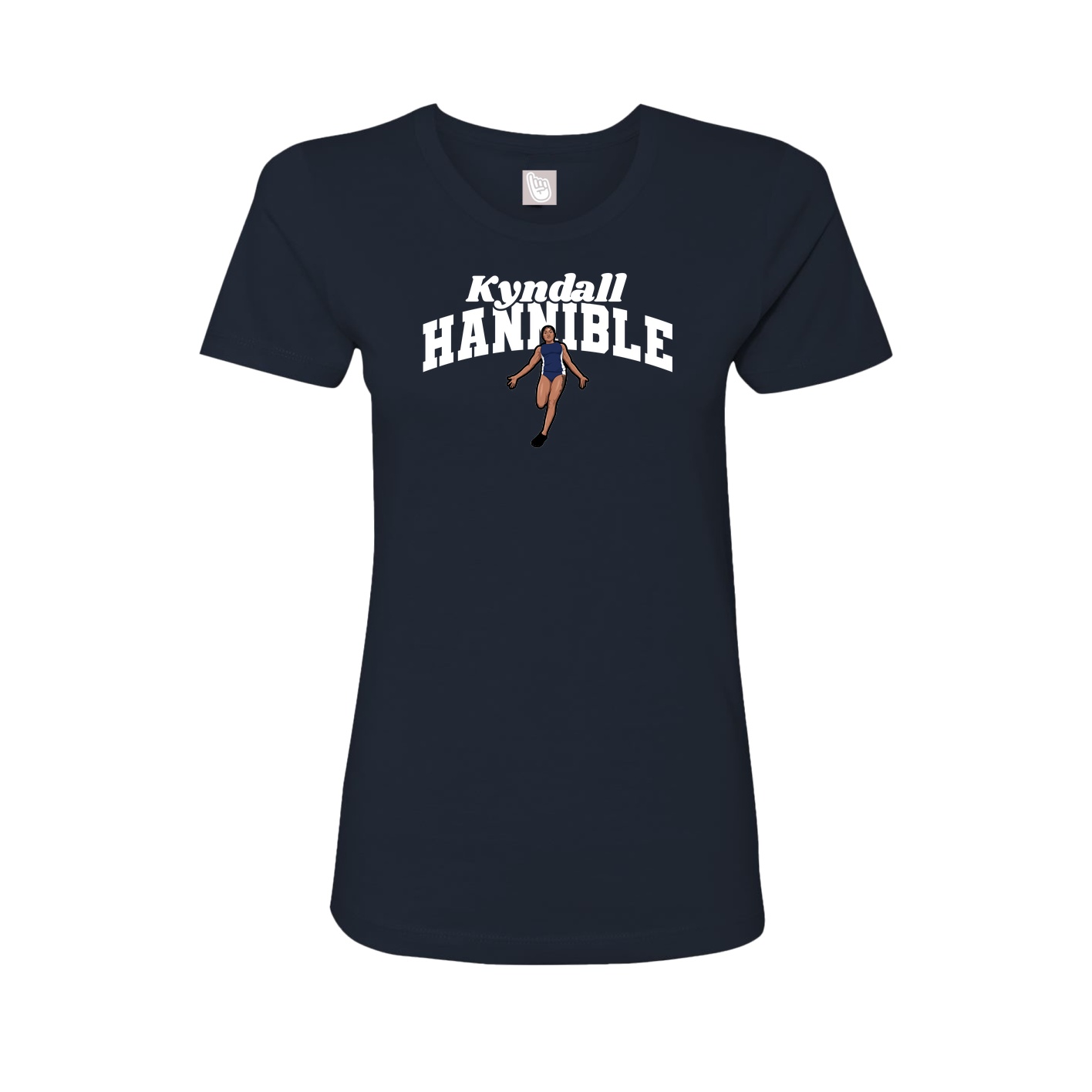 Womens Tee — Signature Arch in Navy