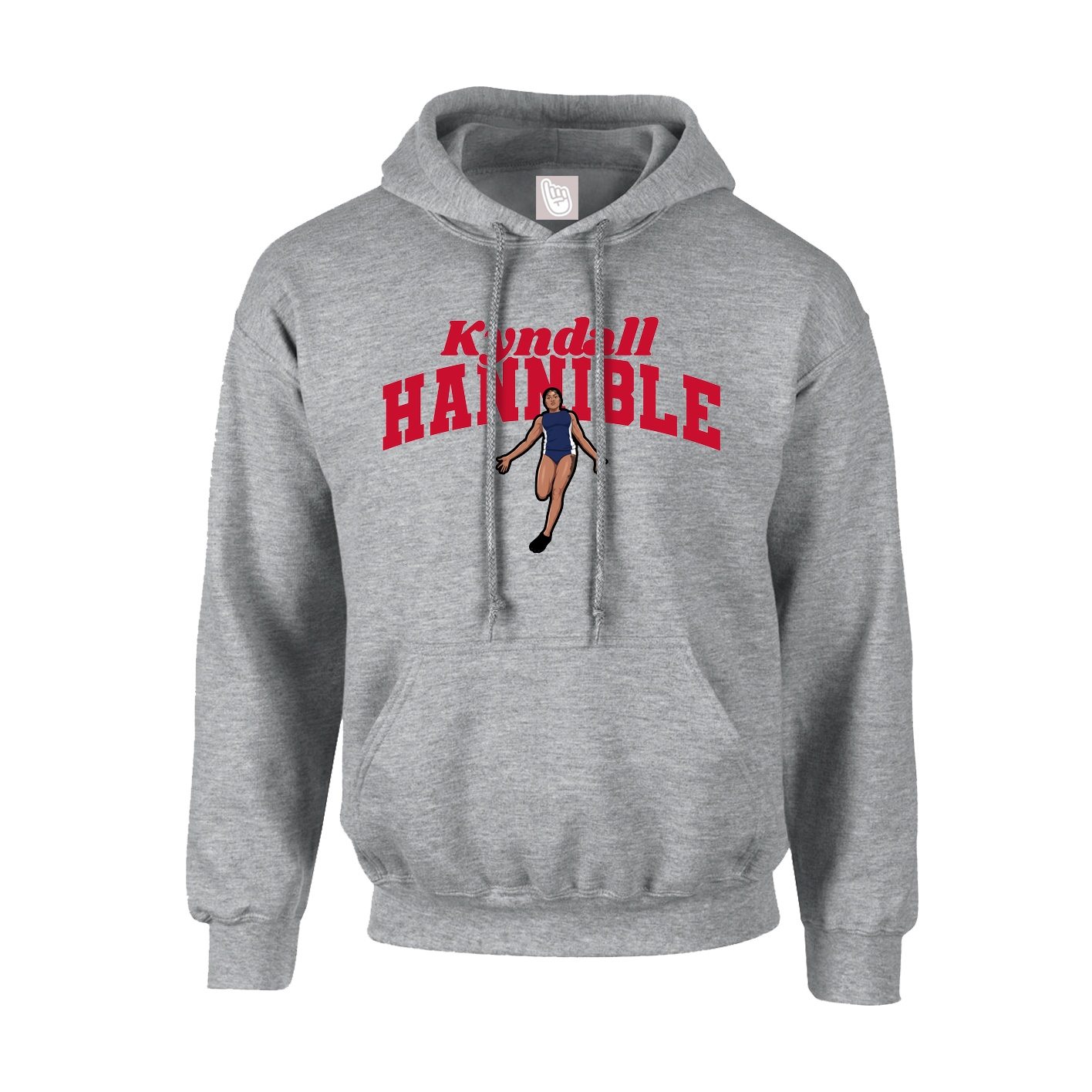 Youth Hoodie — Signature Arch in Grey