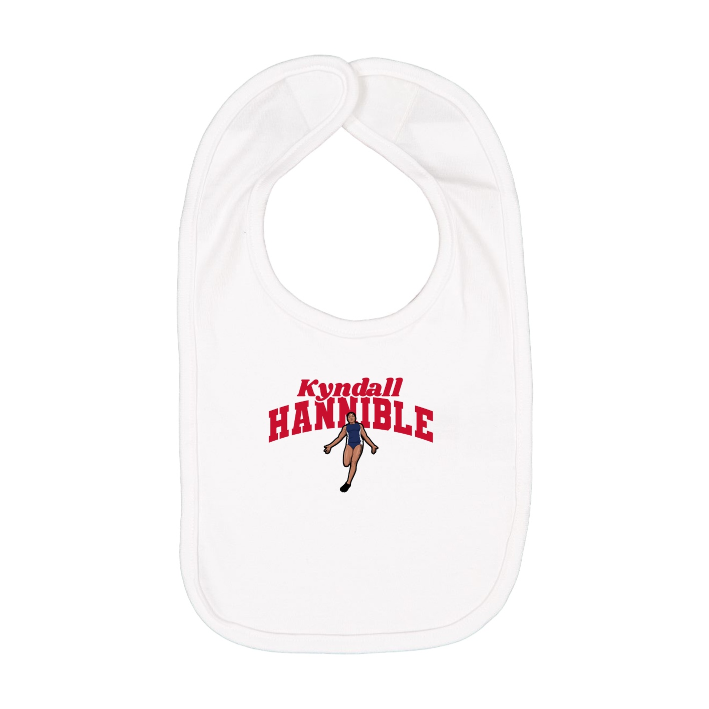 Infant Bib — Signature Arch in White