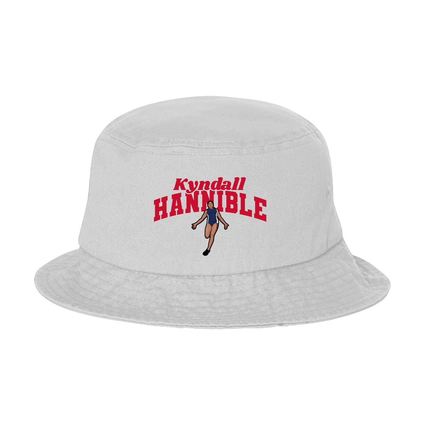 Bucket Cap — Signature Arch in White