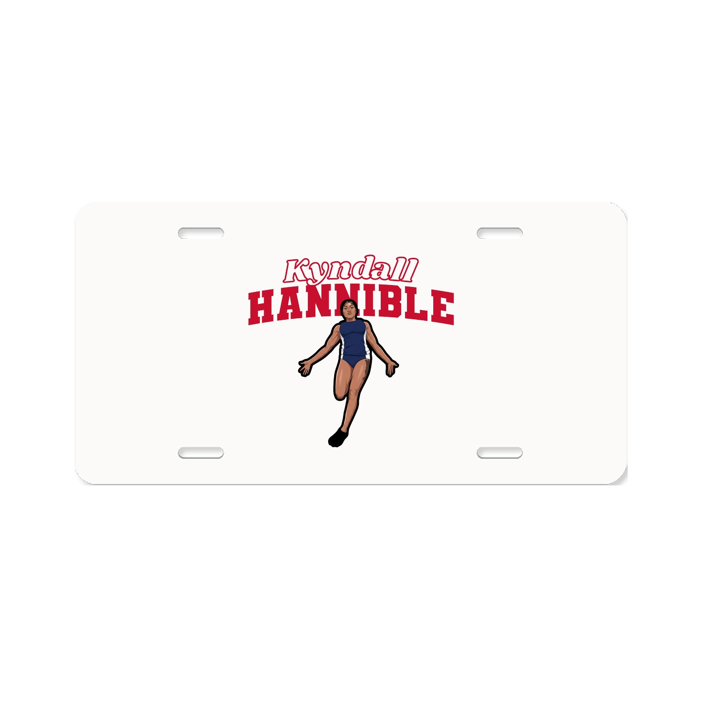 License Plate — Name Arch in Classic